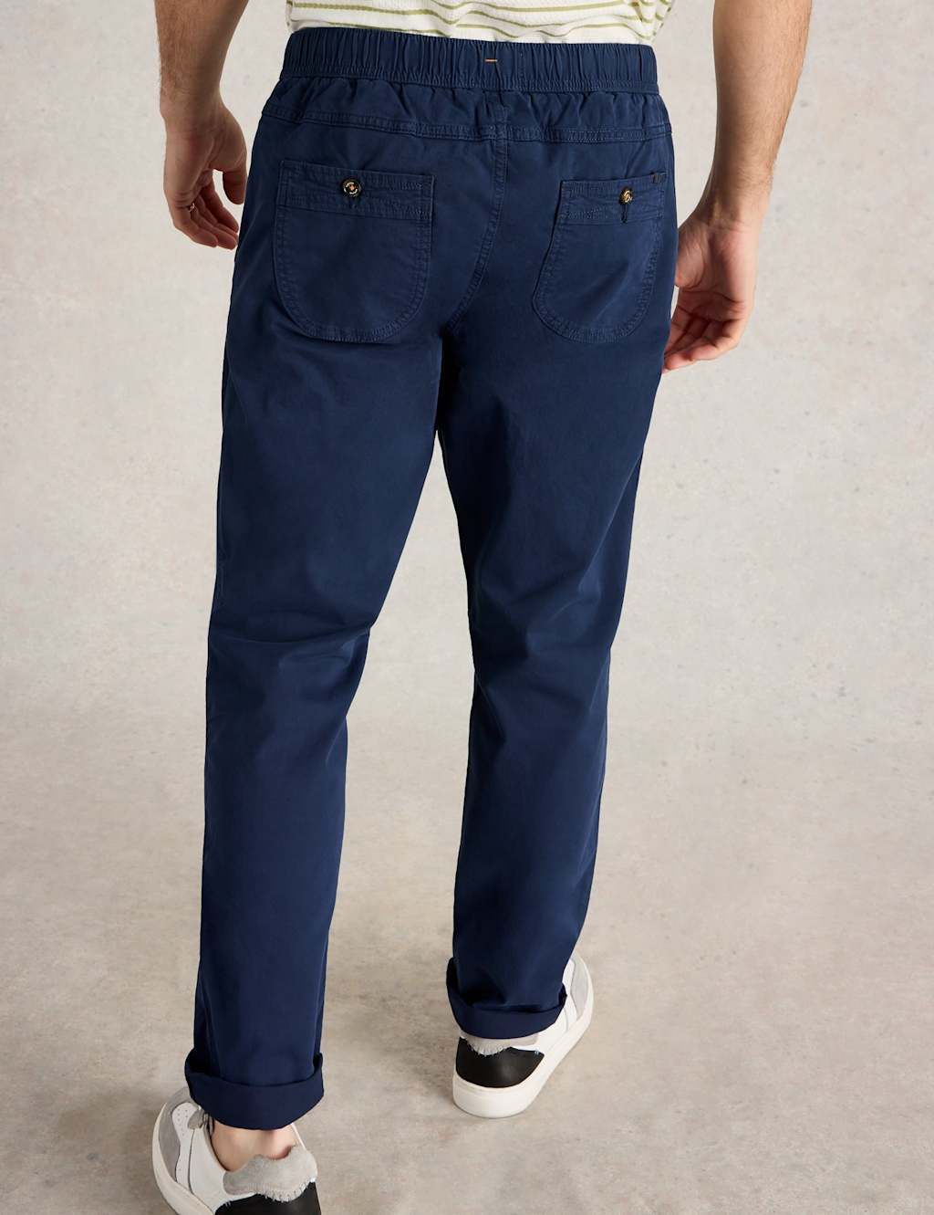 Straight Fit Elasticated Waist Trousers 4 of 6