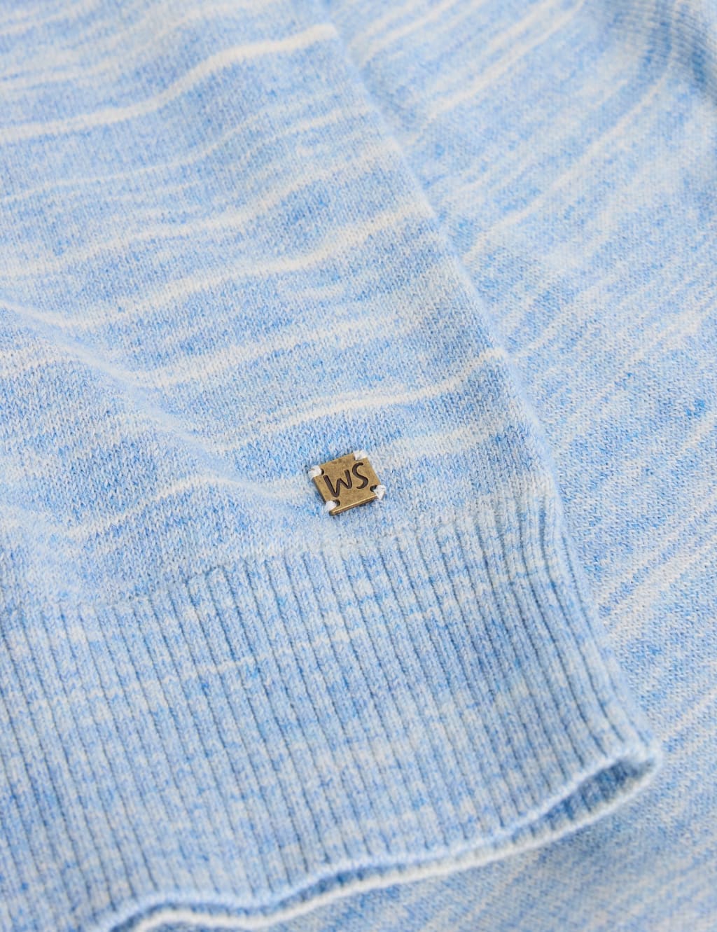 Pure Cotton Space Dye Crew Neck Jumper 6 of 6