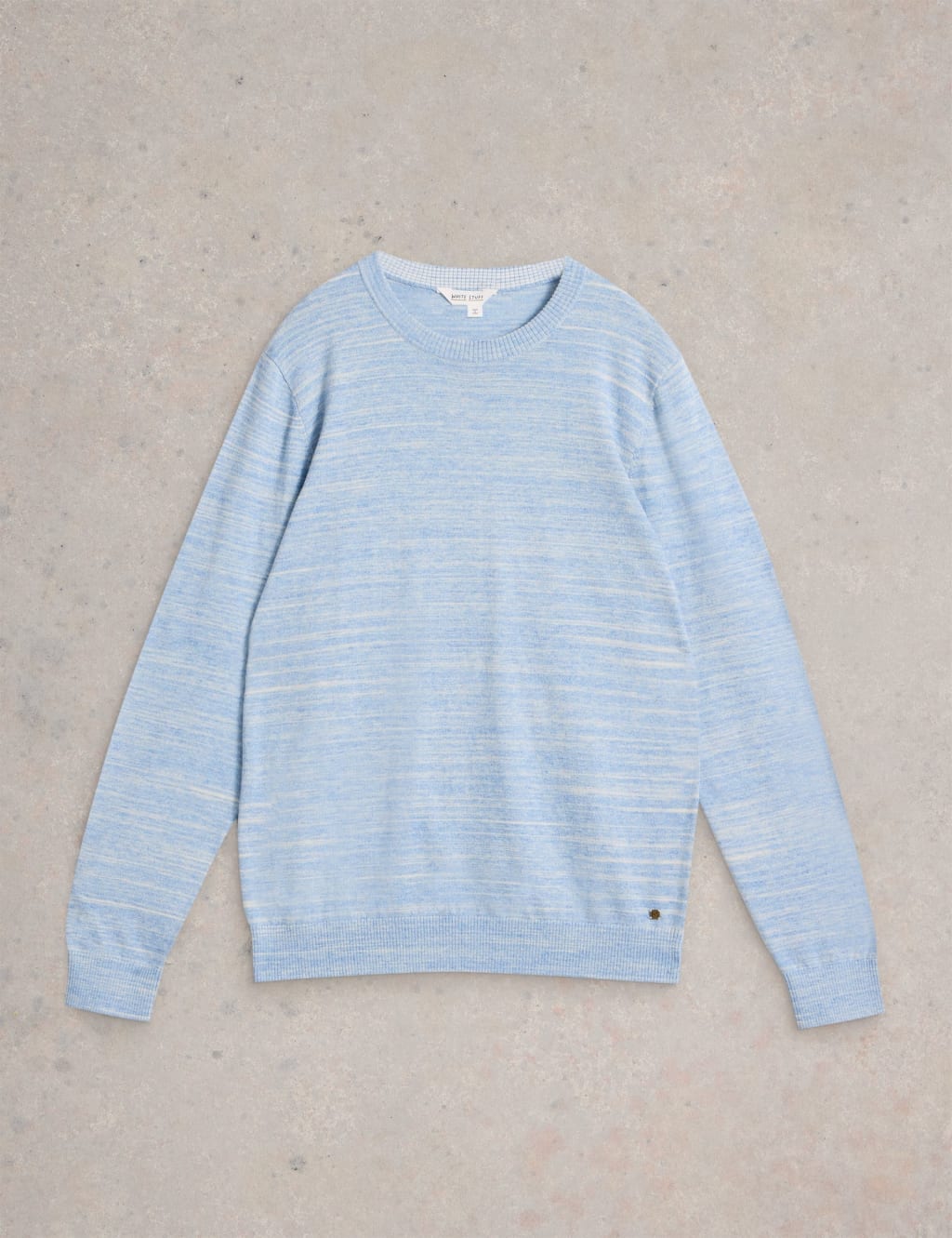 Pure Cotton Space Dye Crew Neck Jumper 2 of 6