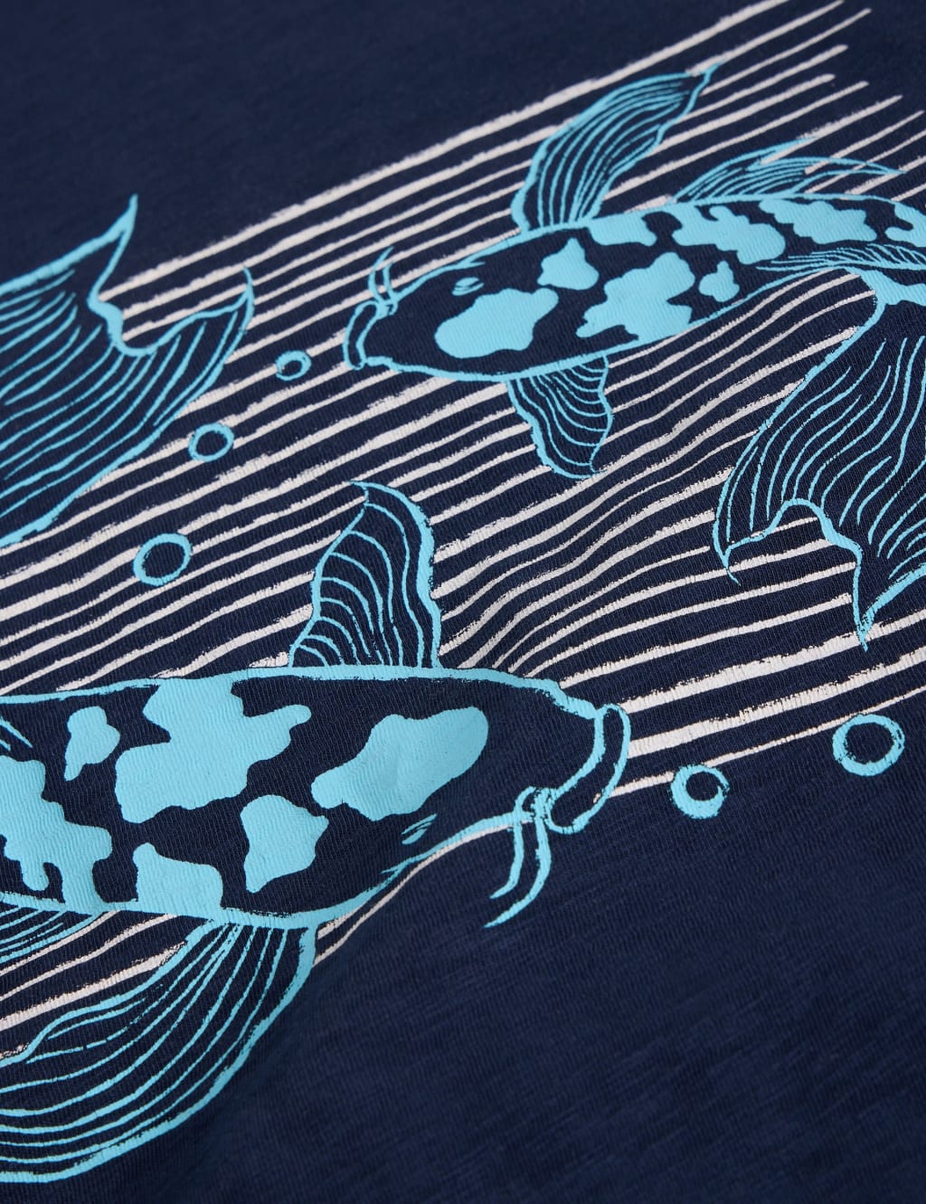 Pure Cotton Koi Fish Graphic T-Shirt 6 of 6
