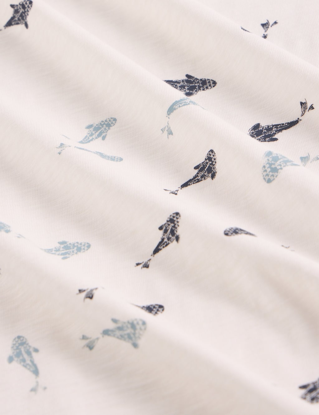 Pure Cotton Swimming Fish Graphic T-Shirt 6 of 6