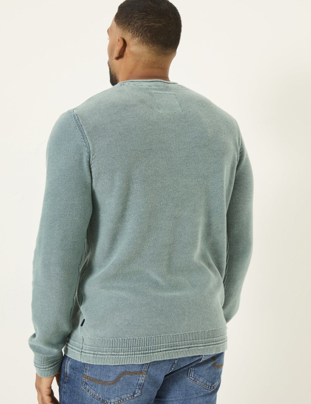 Pure Cotton Ribbed Textured Jumper 3 of 3