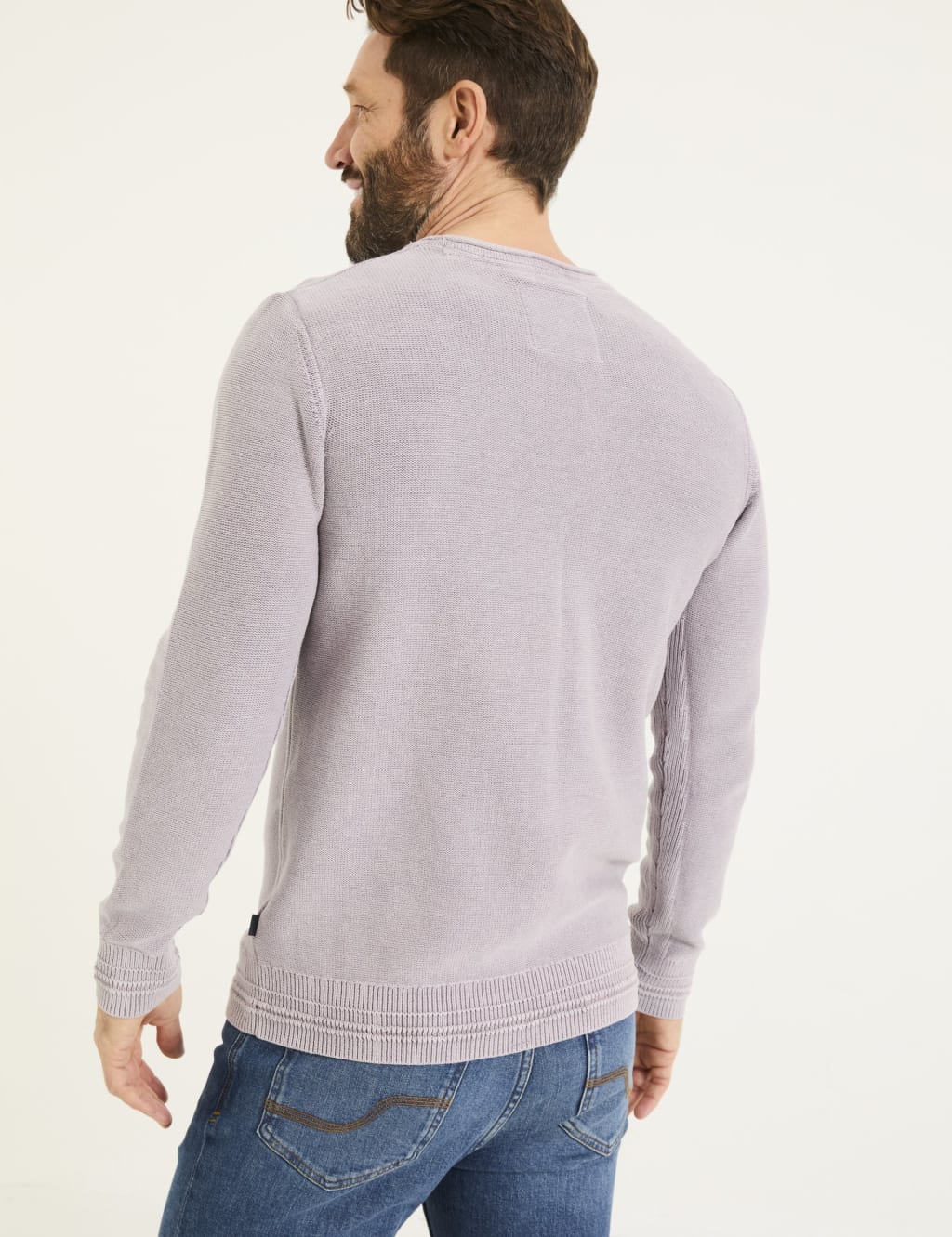 Pure Cotton Crew Neck Jumper 5 of 5