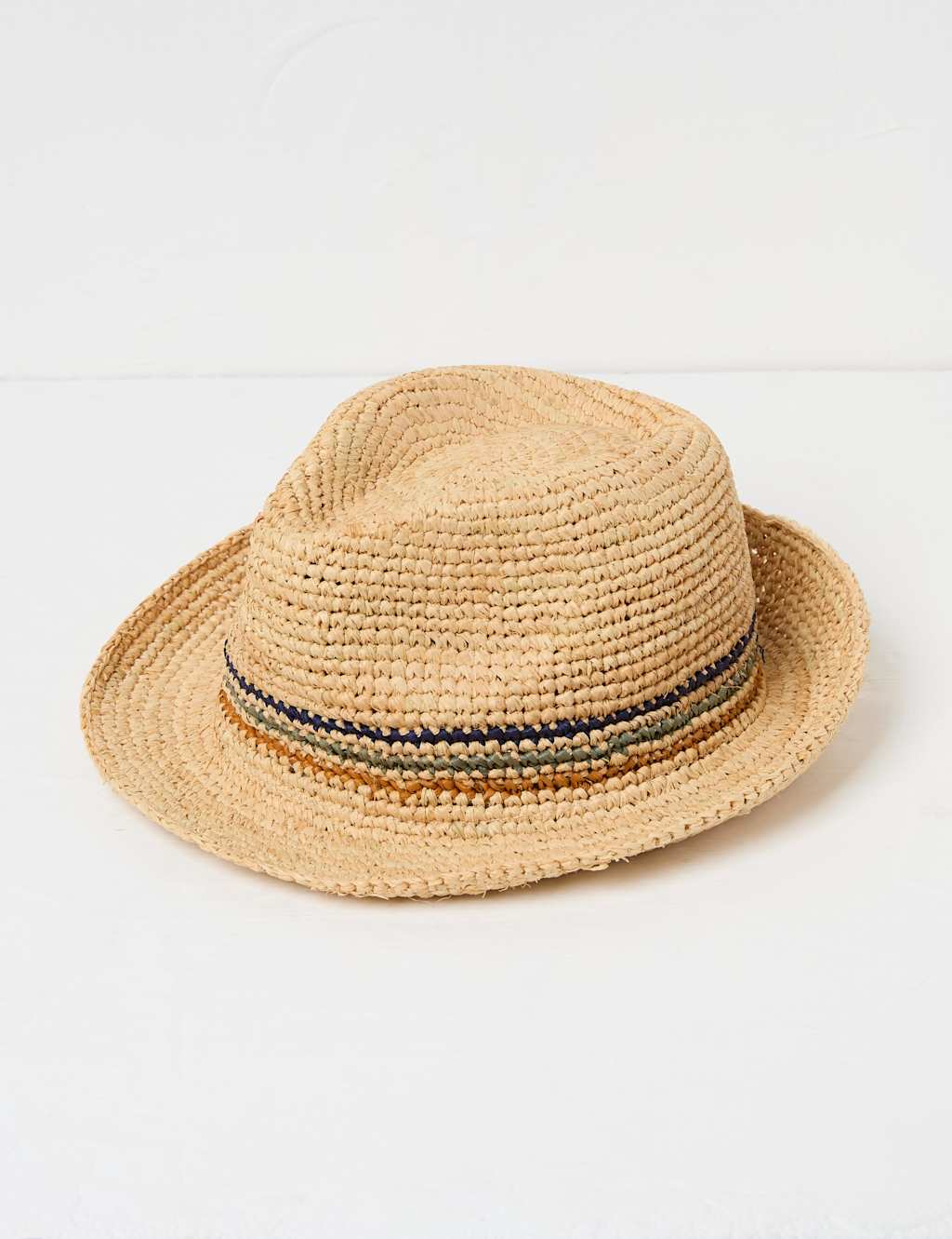 Raffia Striped Trilby Hat 2 of 4