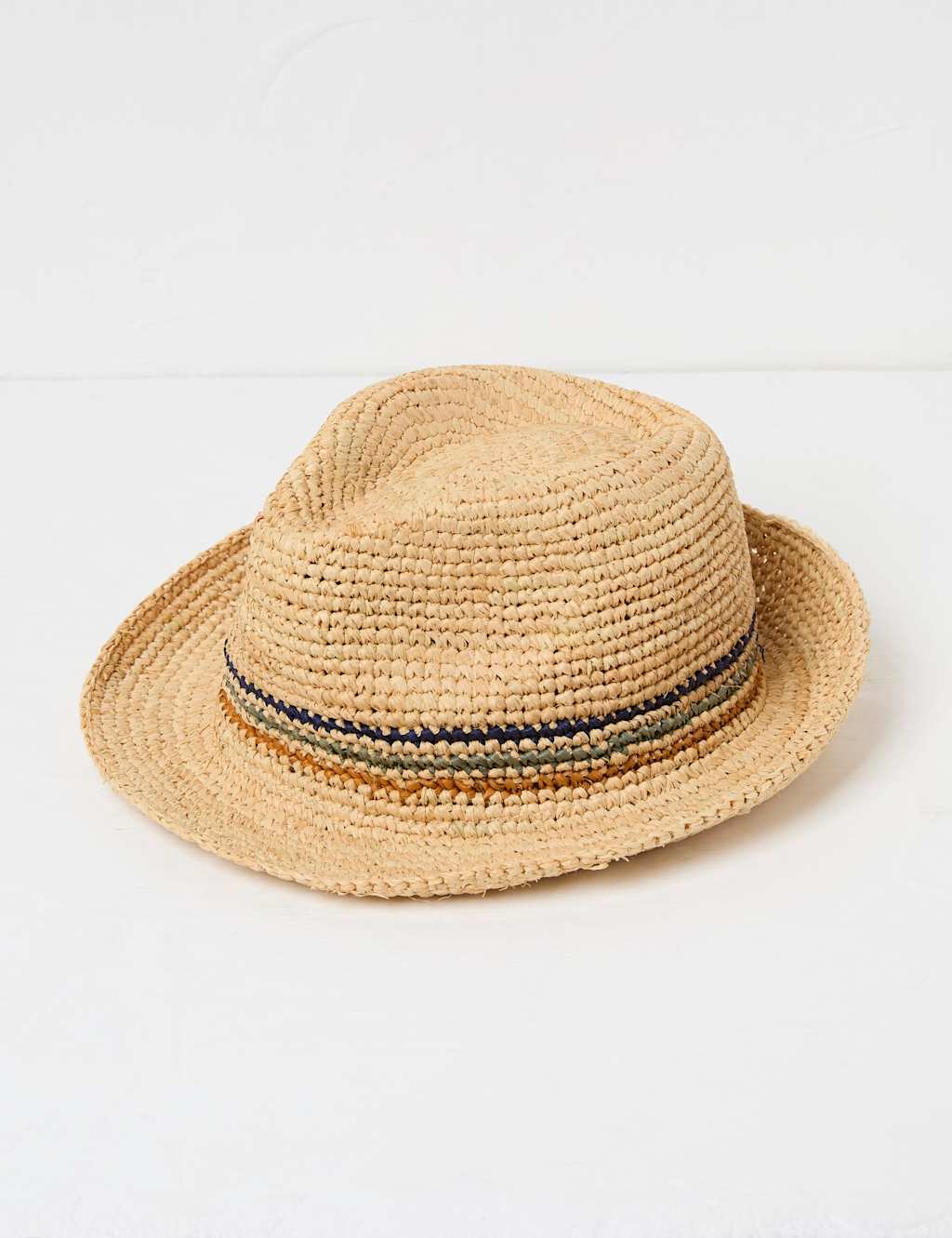 Raffia Striped Trilby Hat 3 of 4