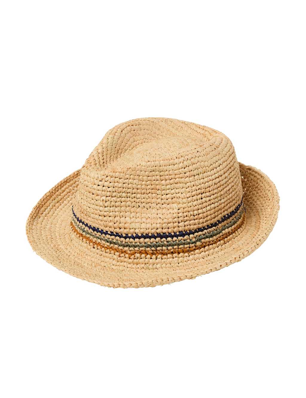 Raffia Striped Trilby Hat 4 of 4