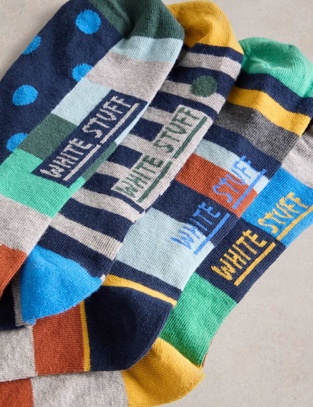 4pk Assorted Cotton Rich Socks 4 of 4