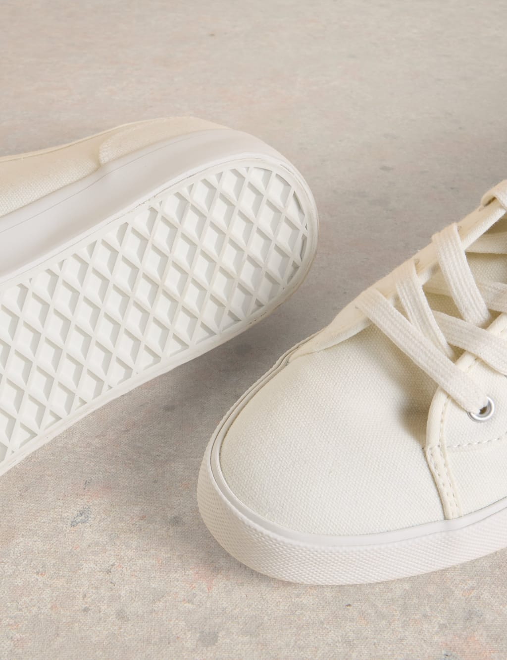 Lace Up Plimsoll Trainers 4 of 4