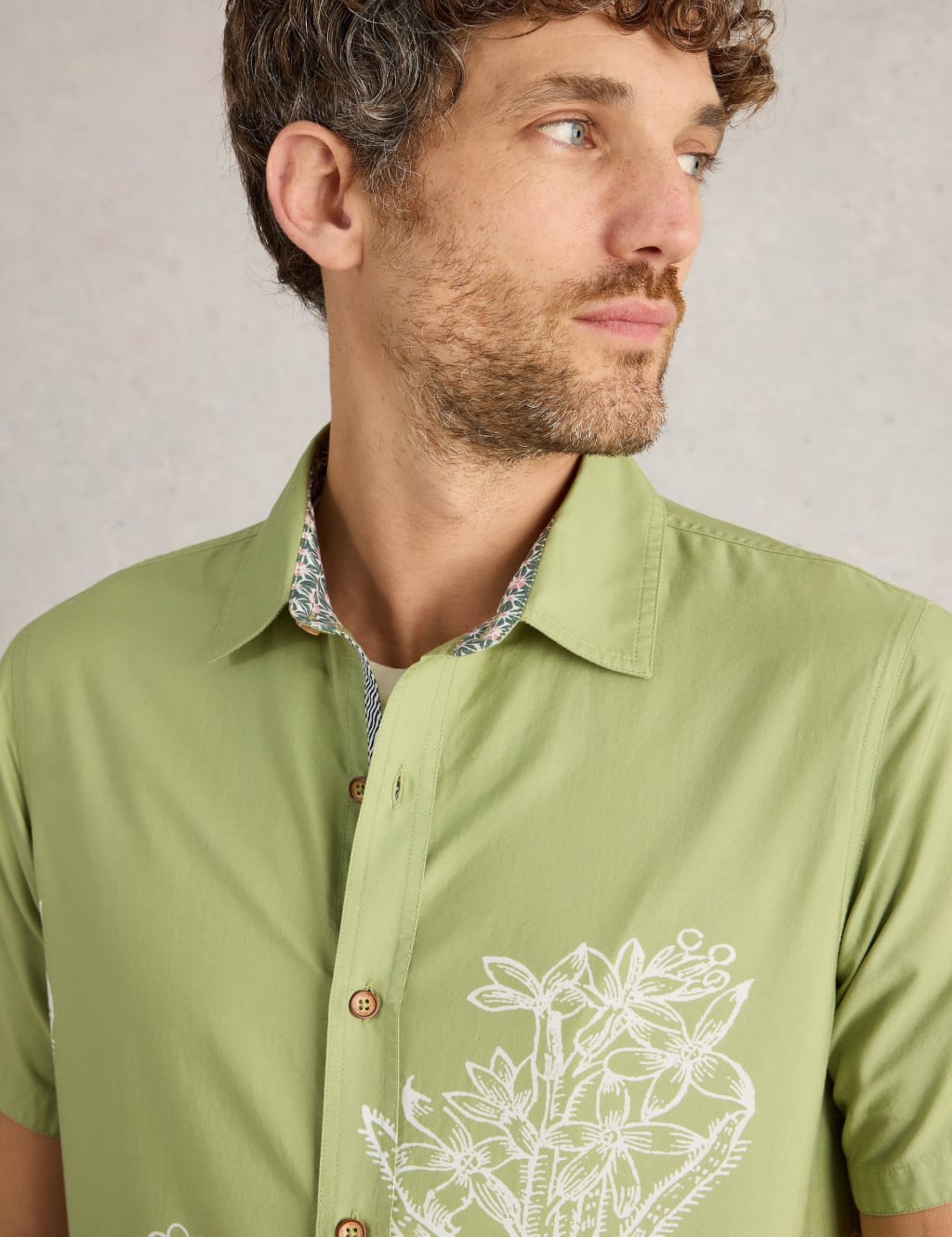 Pure Cotton Floral Shirt 5 of 6