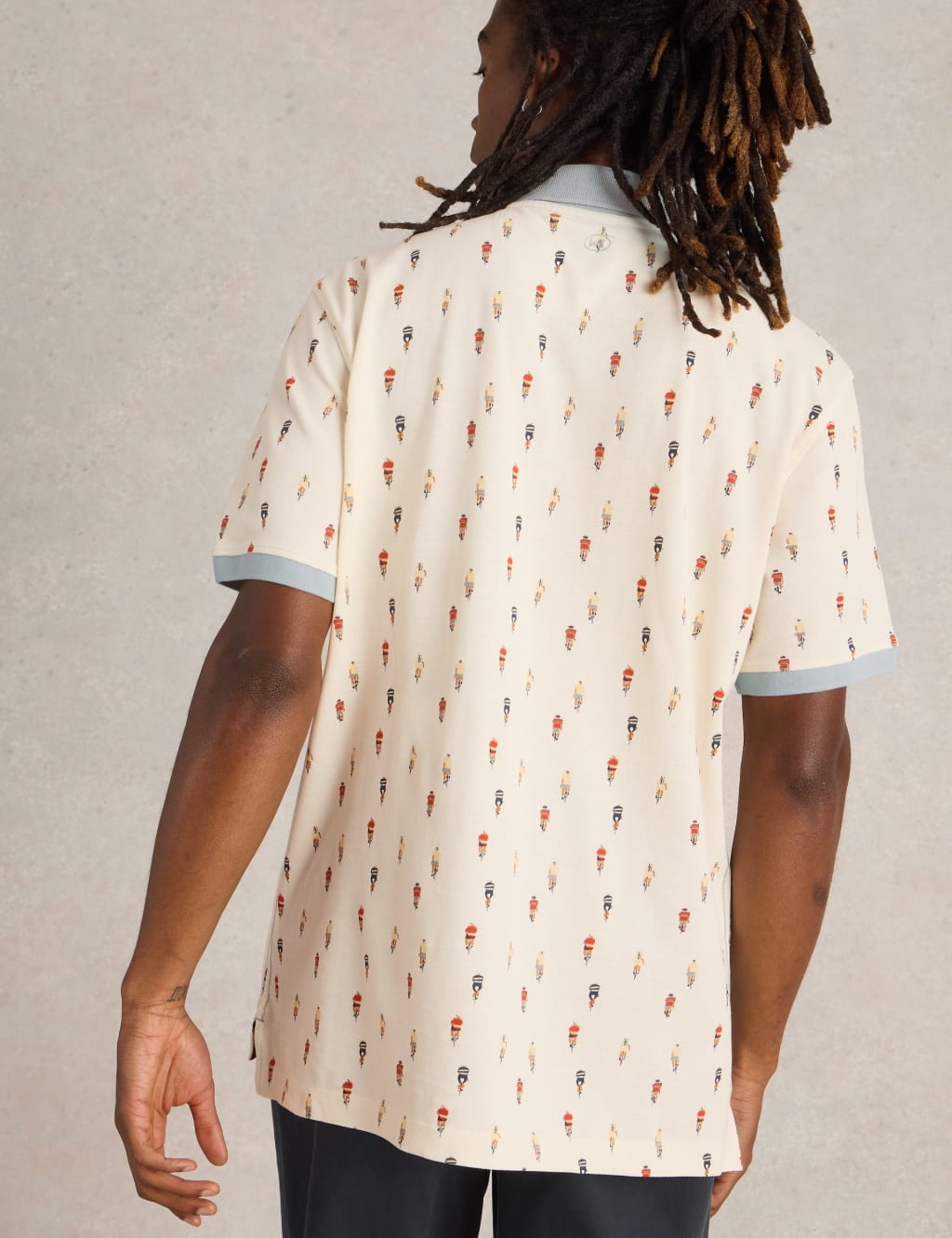 Pure Cotton Bike Print Polo Shirt 4 of 6