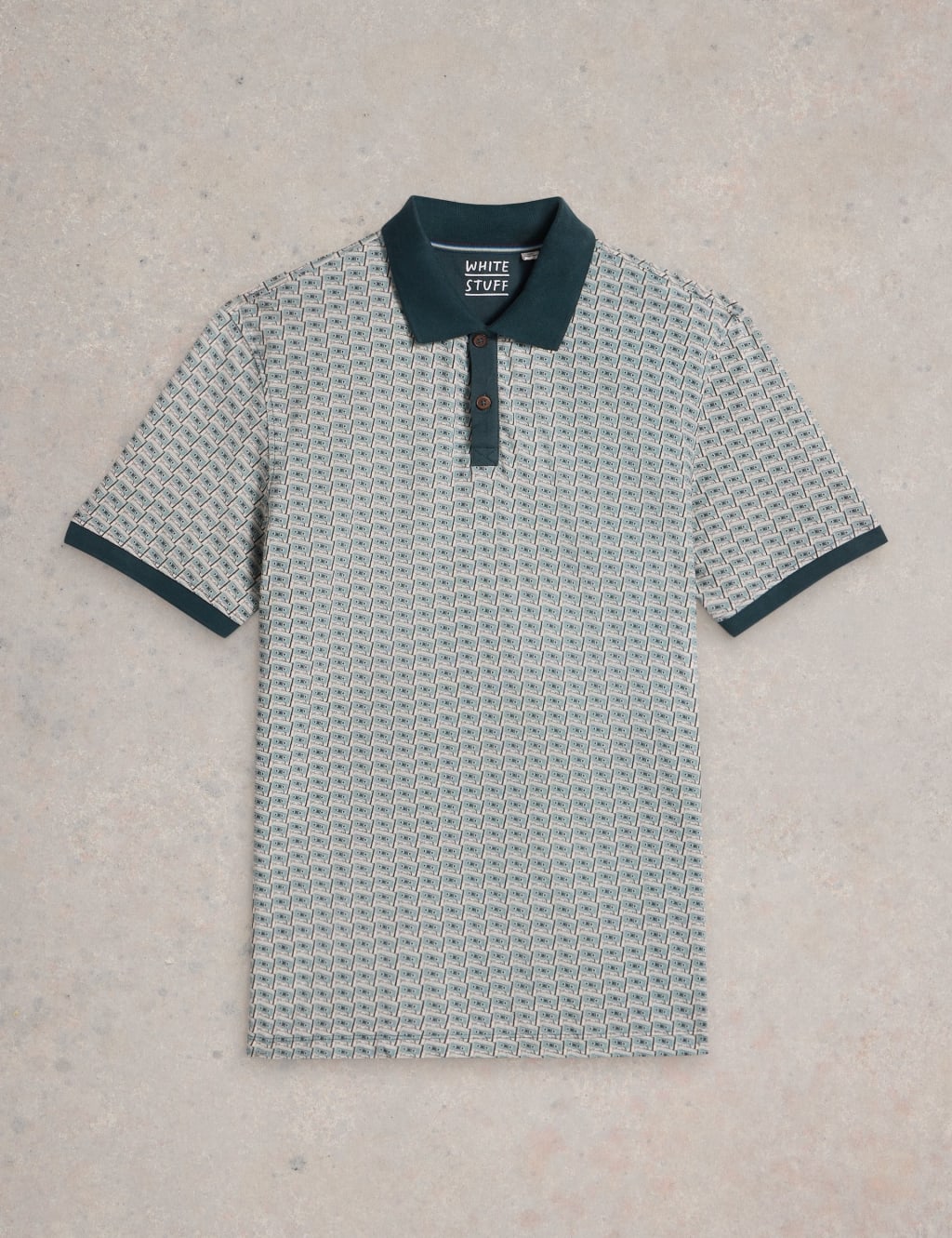 Pure Cotton Tape Print Polo Shirt 2 of 6