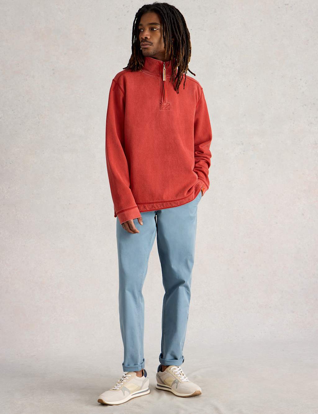 Pure Cotton Graphic Half Zip Sweatshirt 3 of 7