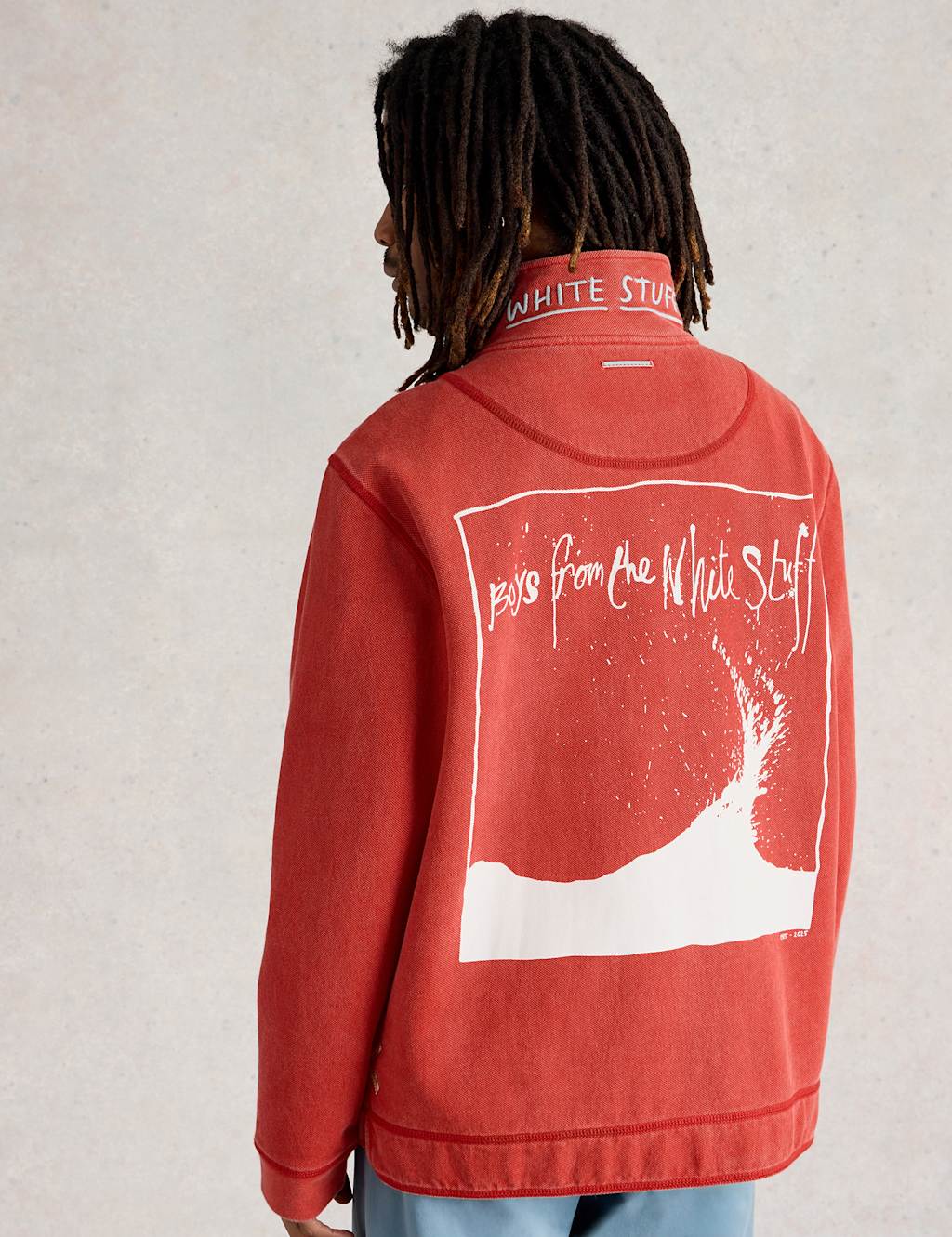 Pure Cotton Graphic Half Zip Sweatshirt 4 of 7
