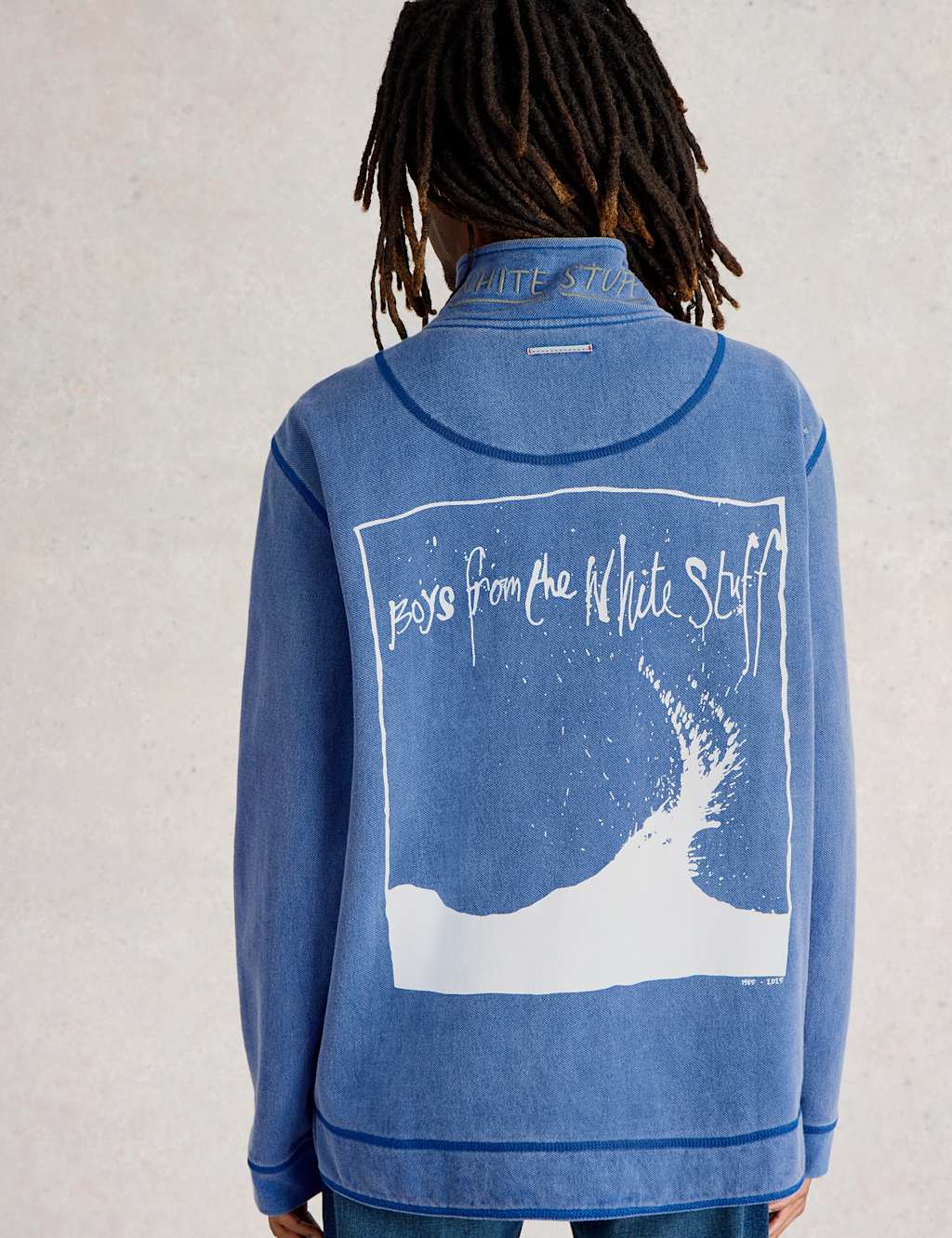 Pure Cotton Graphic Half Zip Sweatshirt 4 of 7