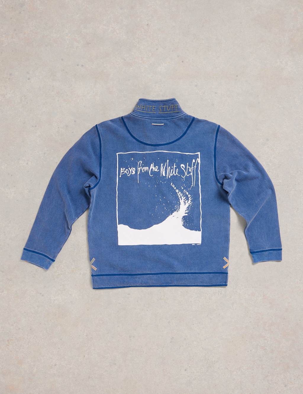 Pure Cotton Graphic Half Zip Sweatshirt 6 of 7