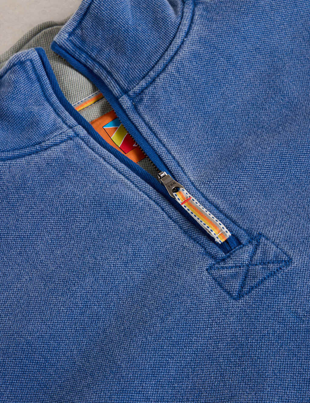 Pure Cotton Graphic Half Zip Sweatshirt 7 of 7