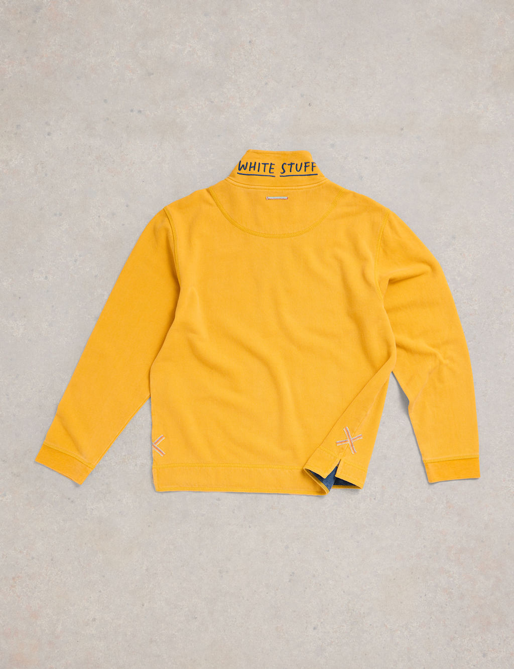 Pure Cotton Pique Half Zip Sweatshirt 6 of 7