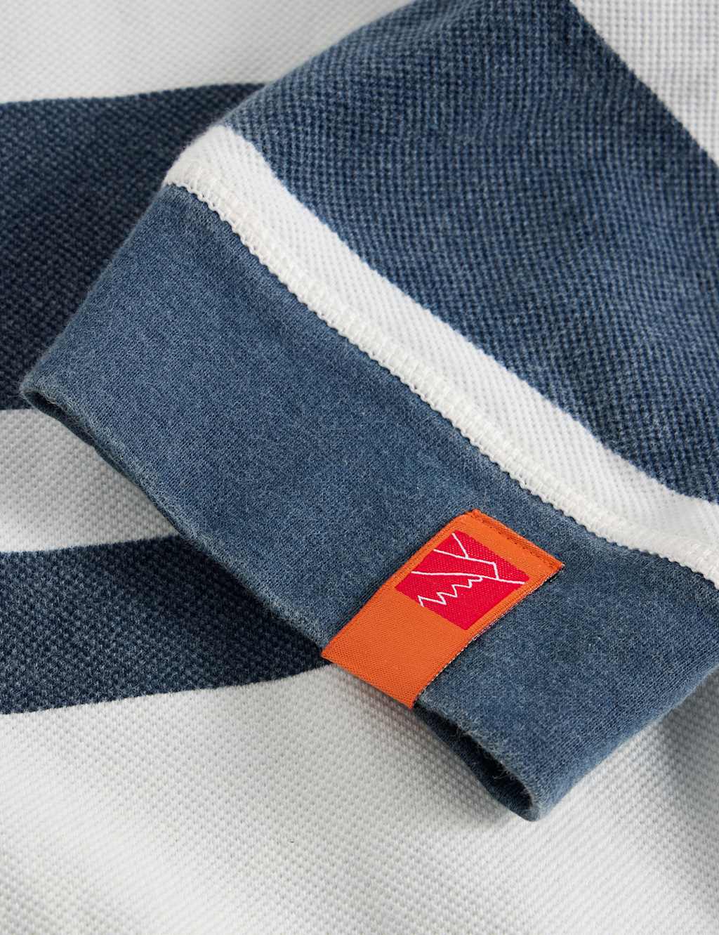 Pure Cotton Striped Half Zip Sweatshirt 7 of 7