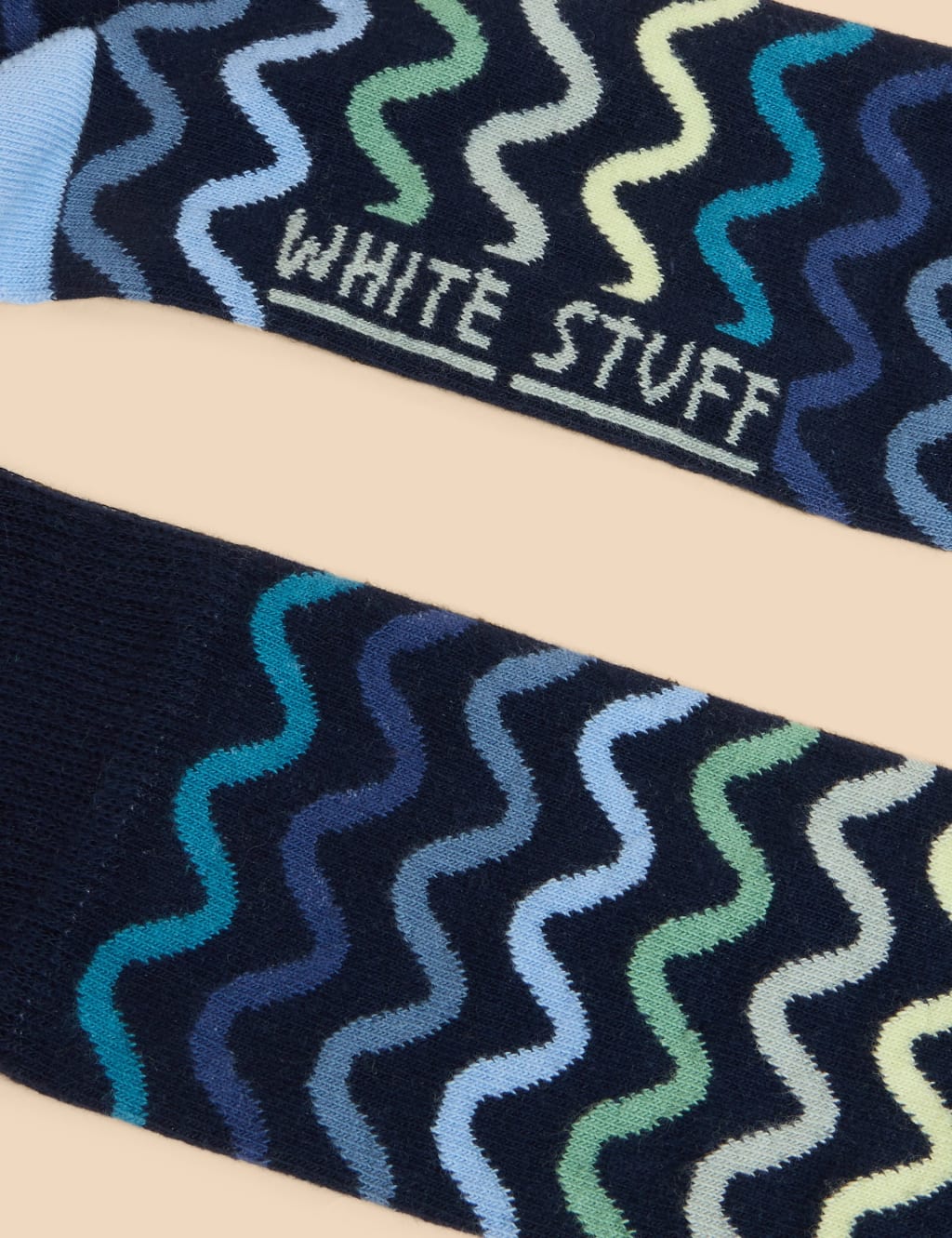 Squiggle Wave Cotton Rich Socks 2 of 2