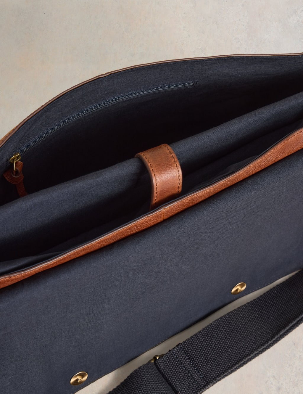 Leather Messenger Bag White Stuff M S