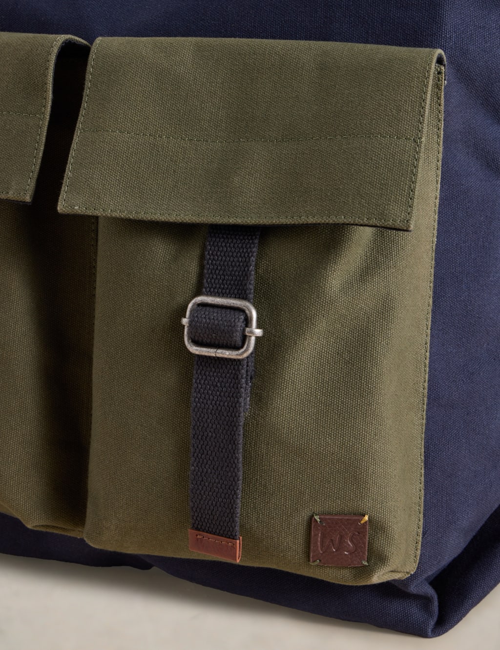 Plain white canvas backpack sale