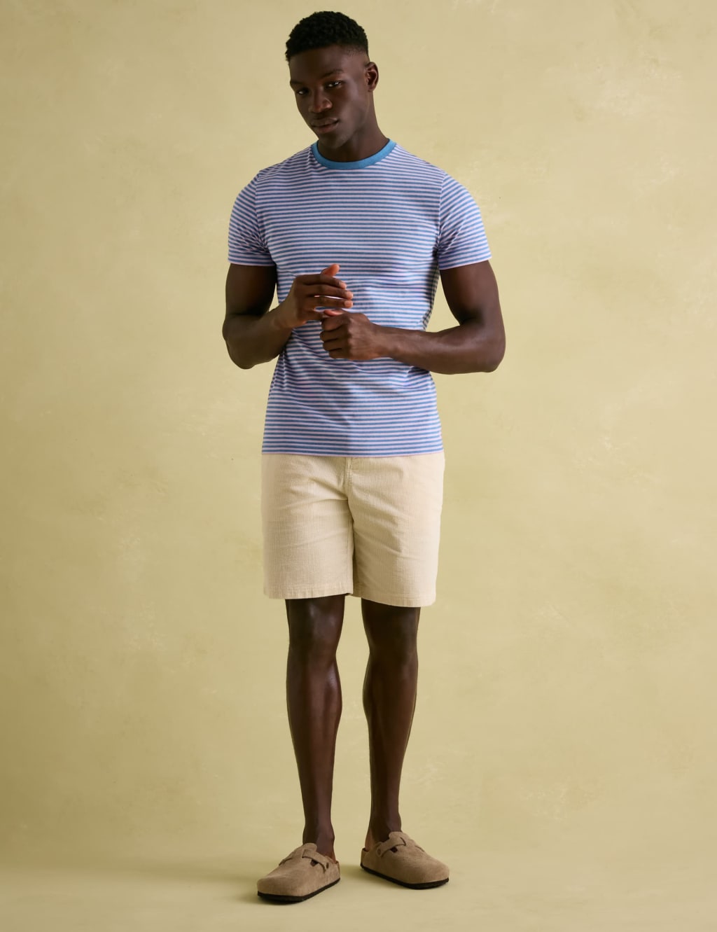 Classic Striped Cotton T-Shirt – Medium (M) – Soft, Breathable & Versatile Casual Tee main image 0