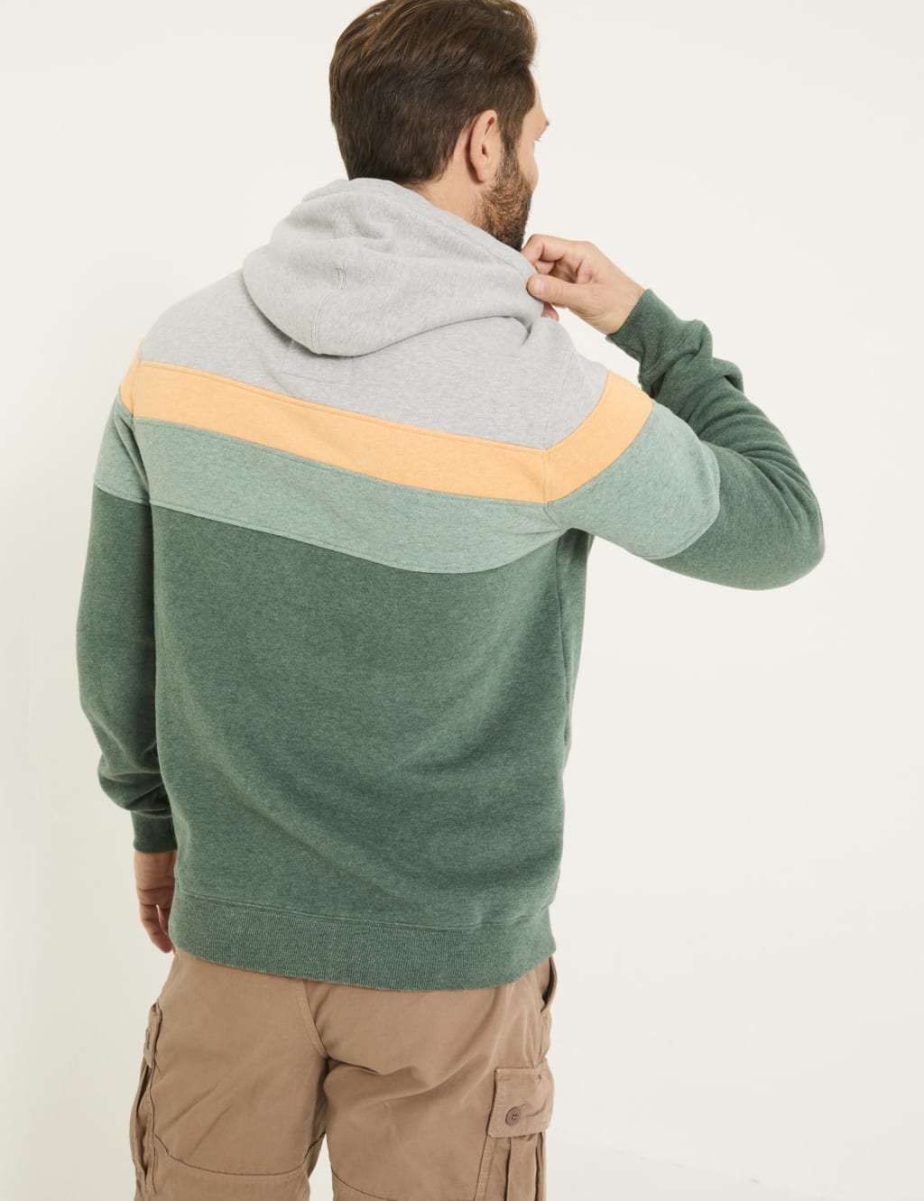 Pure Cotton Colour Block Hoodie 4 of 5