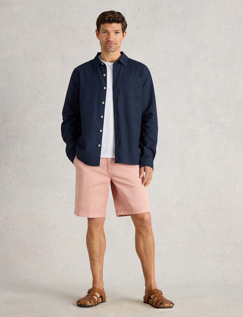 Regular Fit Cotton Linen Blend Shirt 3 of 6