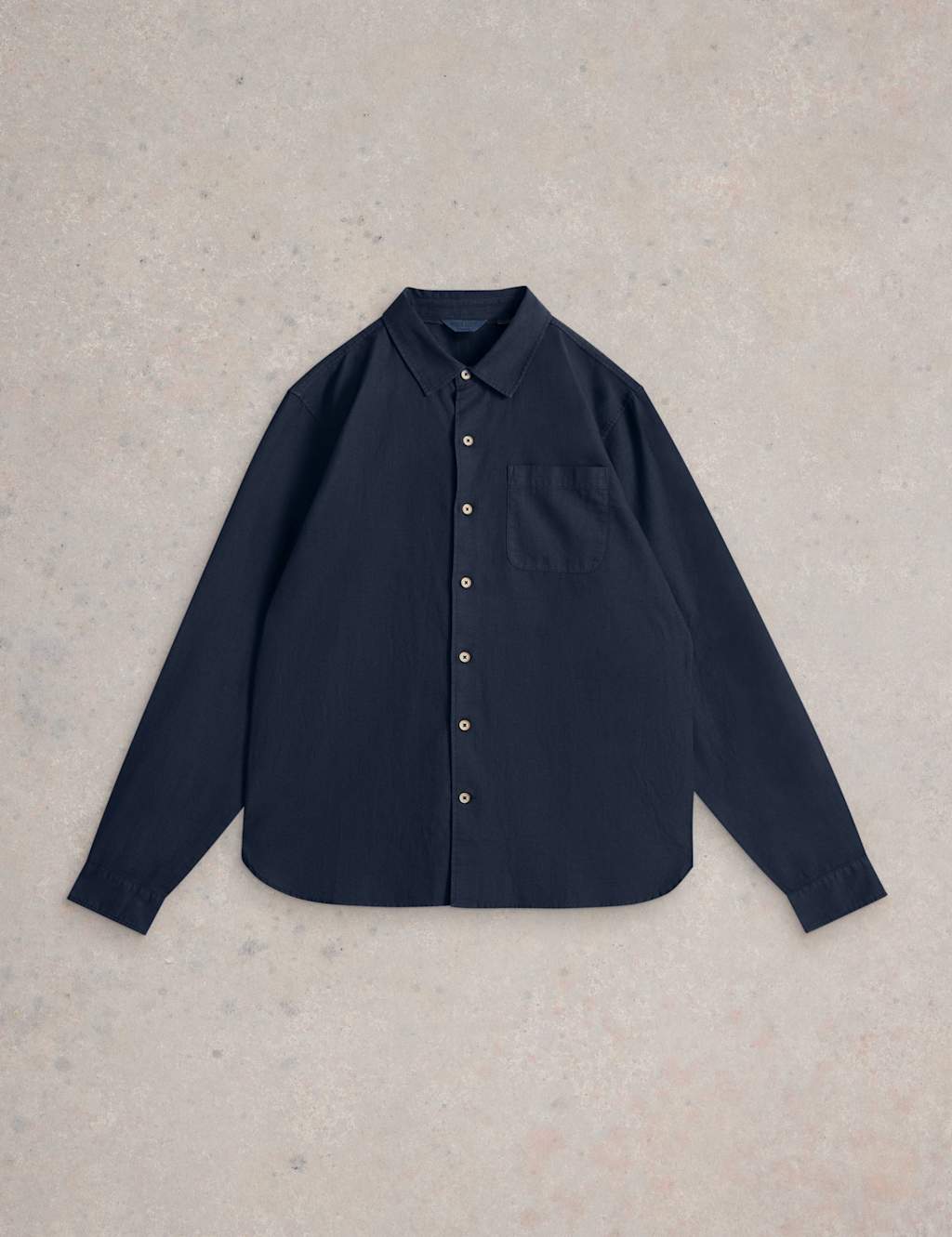 Regular Fit Cotton Linen Blend Shirt 2 of 6