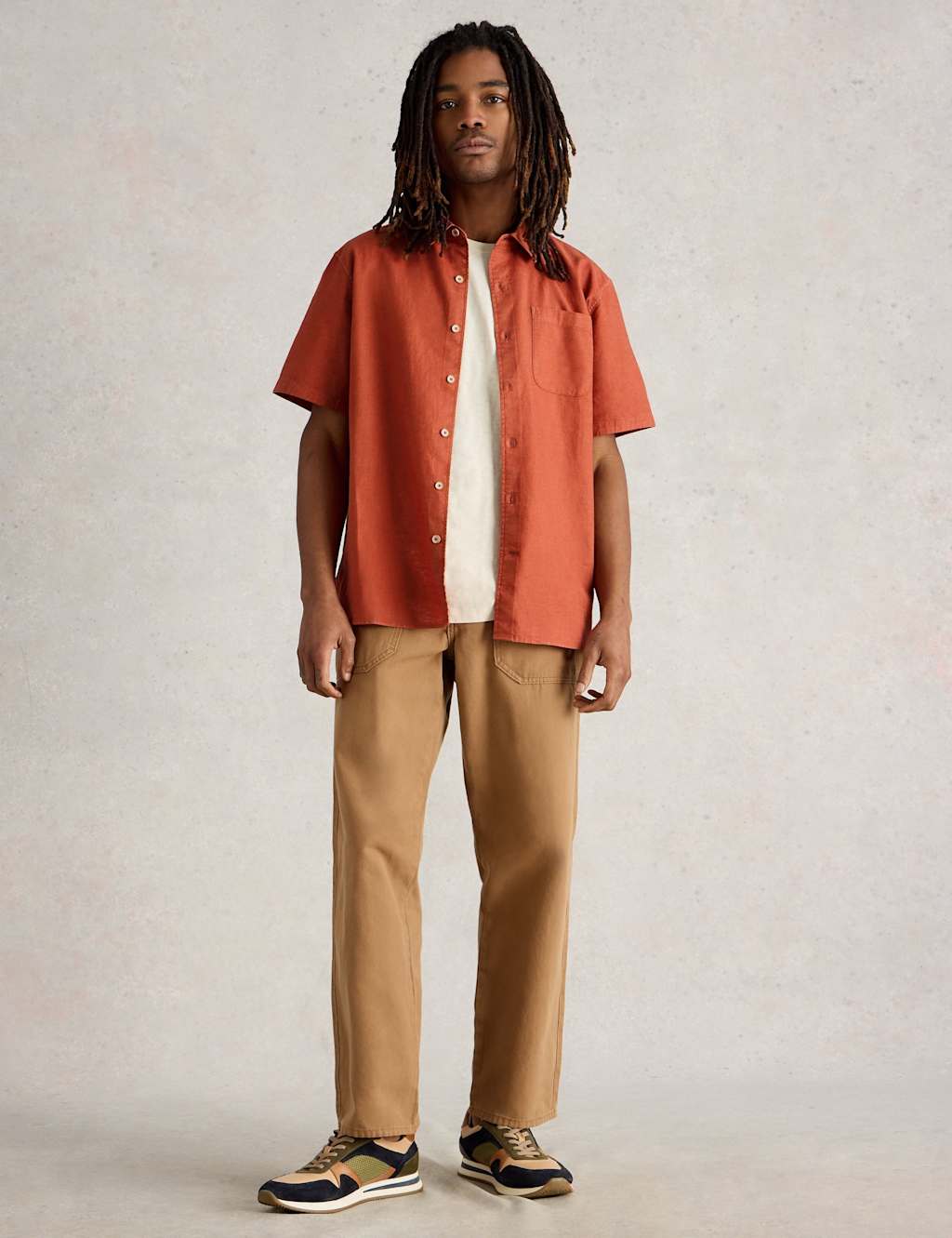 Linen Blend Short Sleeve Shirt 3 of 6