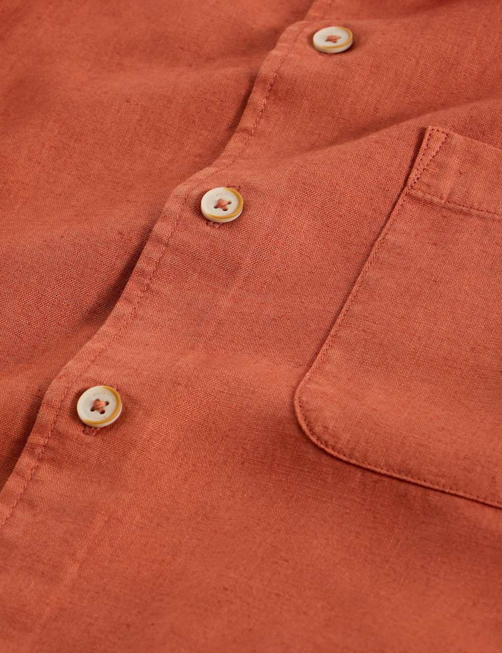Linen Blend Short Sleeve Shirt 6 of 6