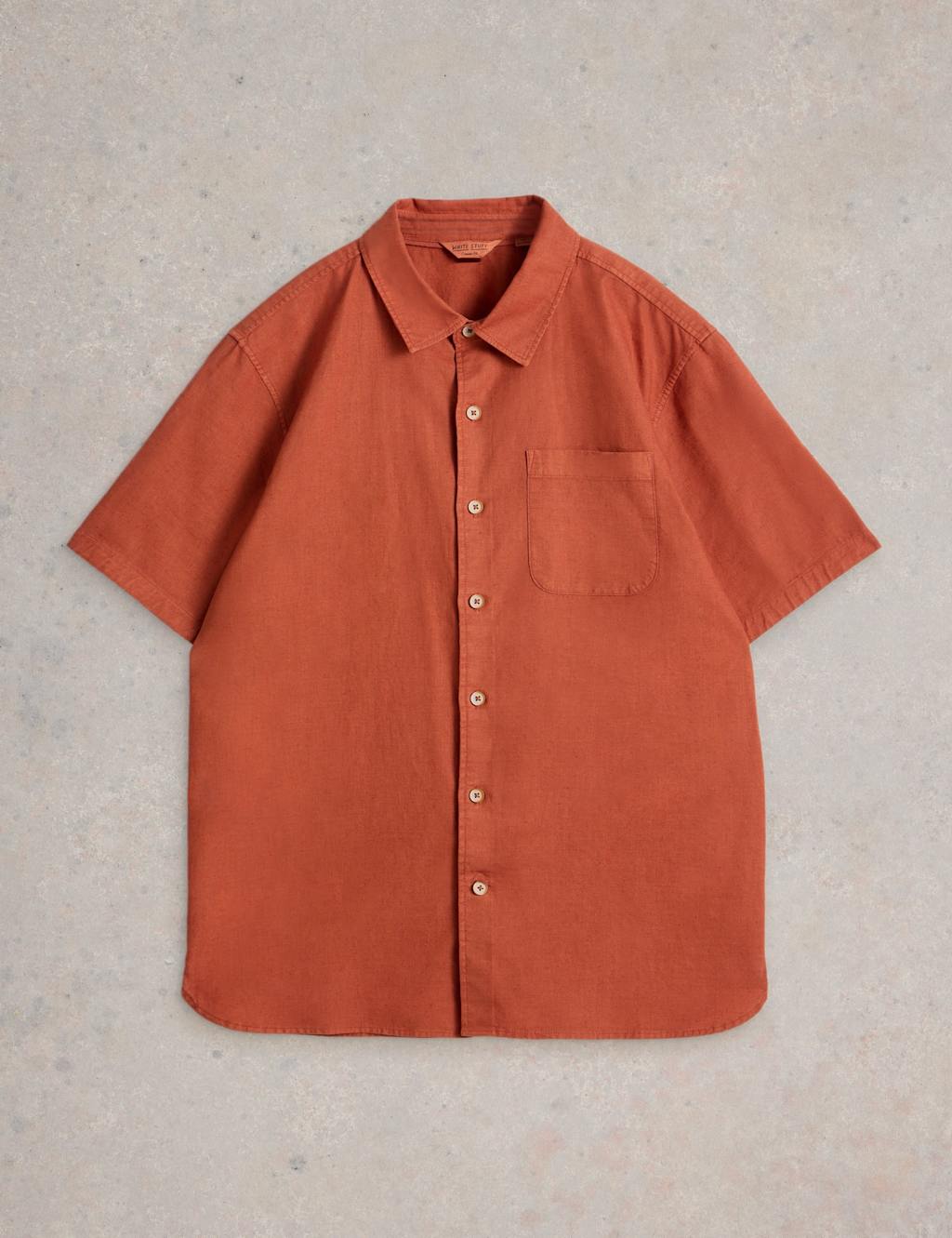 Linen Blend Short Sleeve Shirt 2 of 6