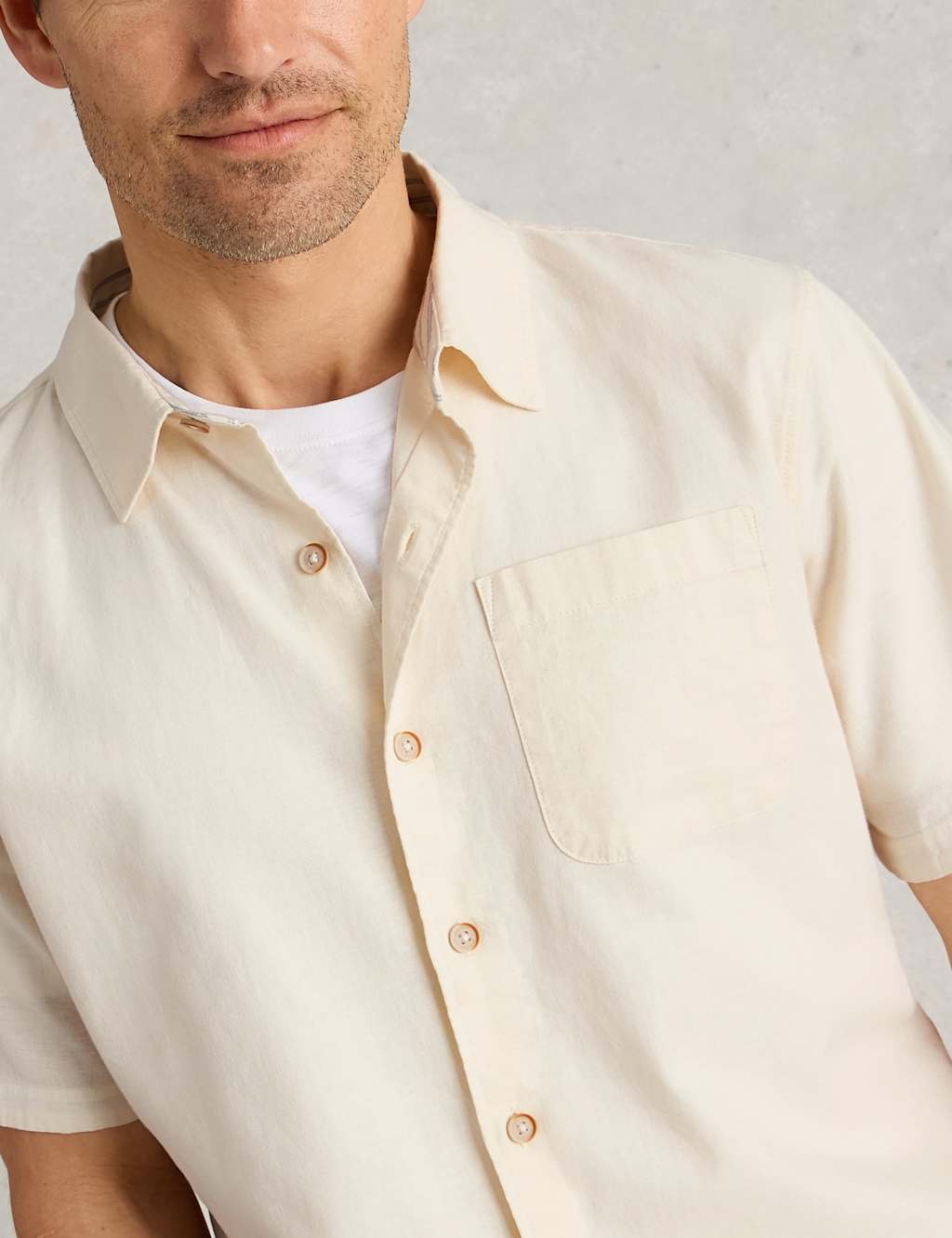 Linen Blend Short Sleeve Shirt 5 of 6