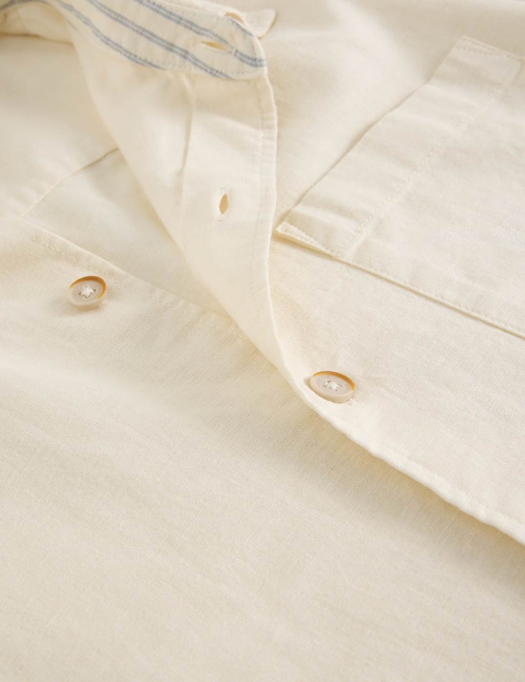 Linen Blend Short Sleeve Shirt 6 of 6