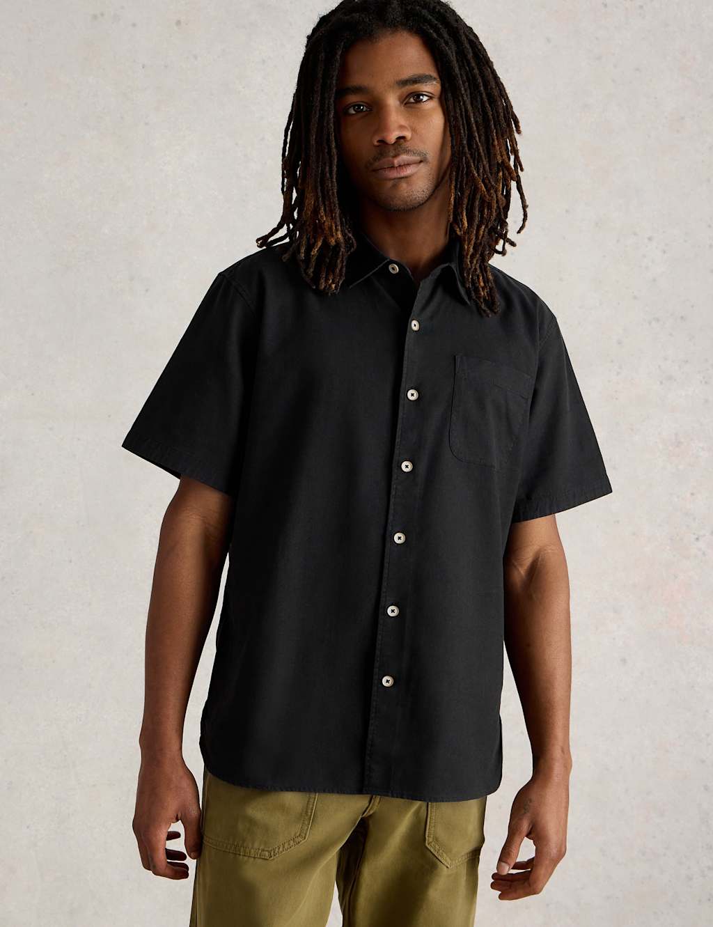 Linen Blend Short Sleeve Shirt 3 of 6