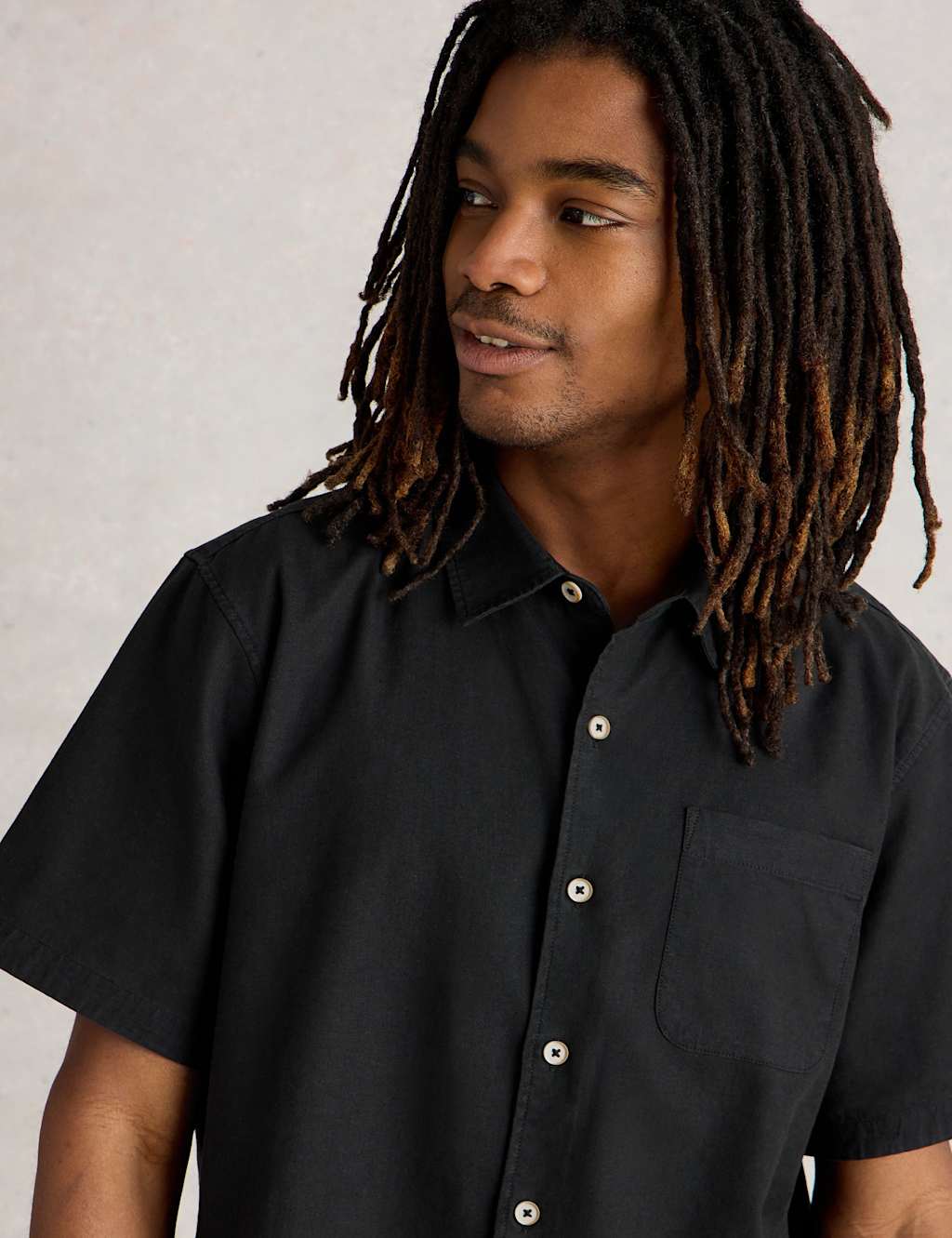 Linen Blend Short Sleeve Shirt 5 of 6