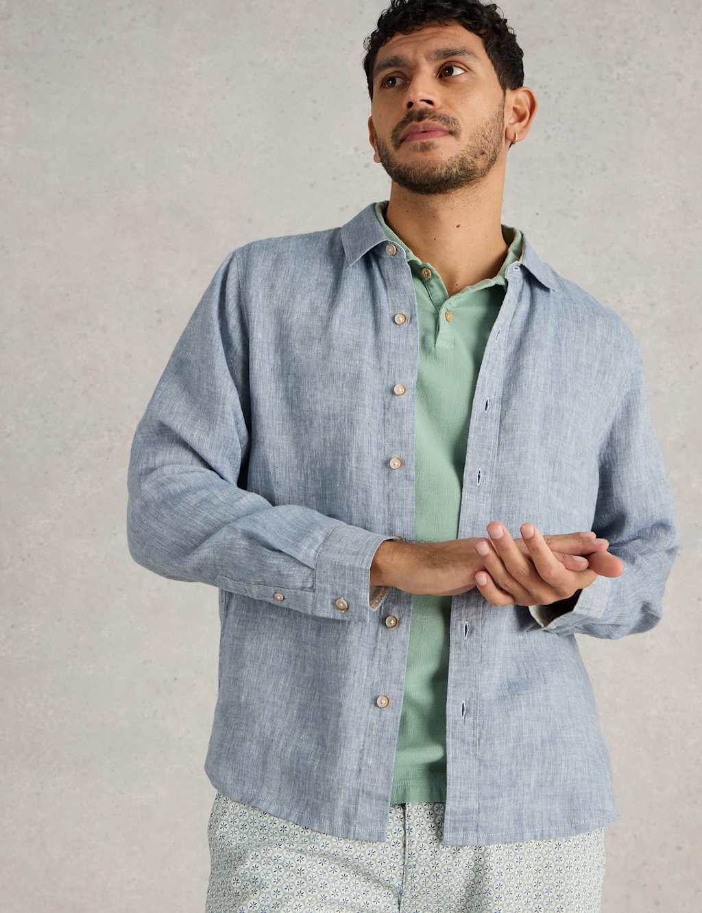 Regular Fit Pure Linen Shirt 5 of 6