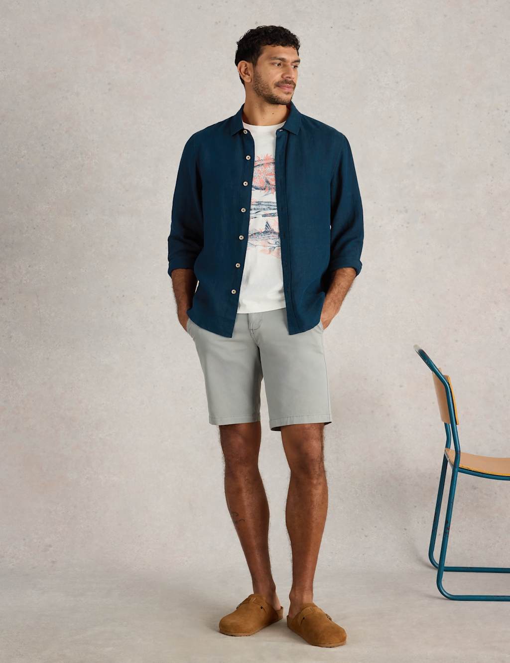 Regular Fit Pure Linen Shirt 3 of 6