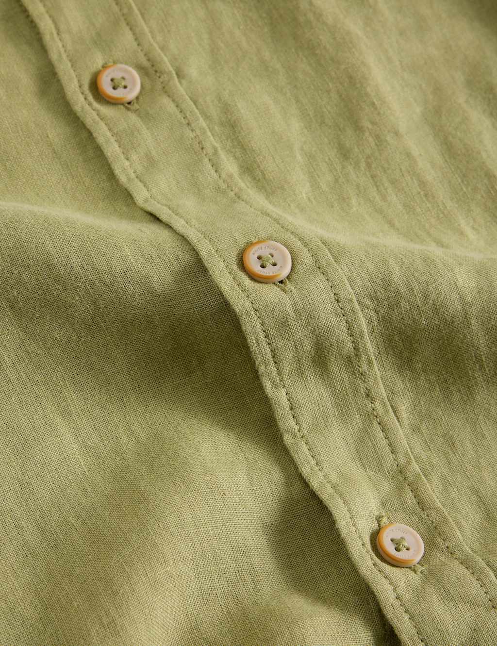 Regular Fit Pure Linen Shirt 2 of 2
