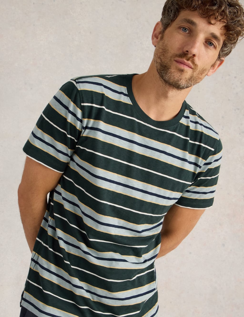 Pure Cotton Striped T-Shirt 5 of 6