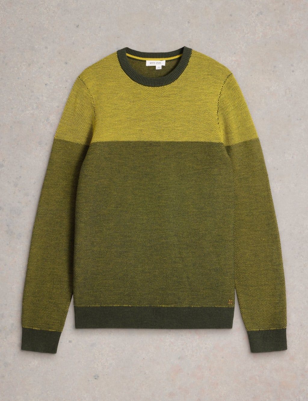 Pure Wool Jacquard Crew Neck Jumper White Stuff M S