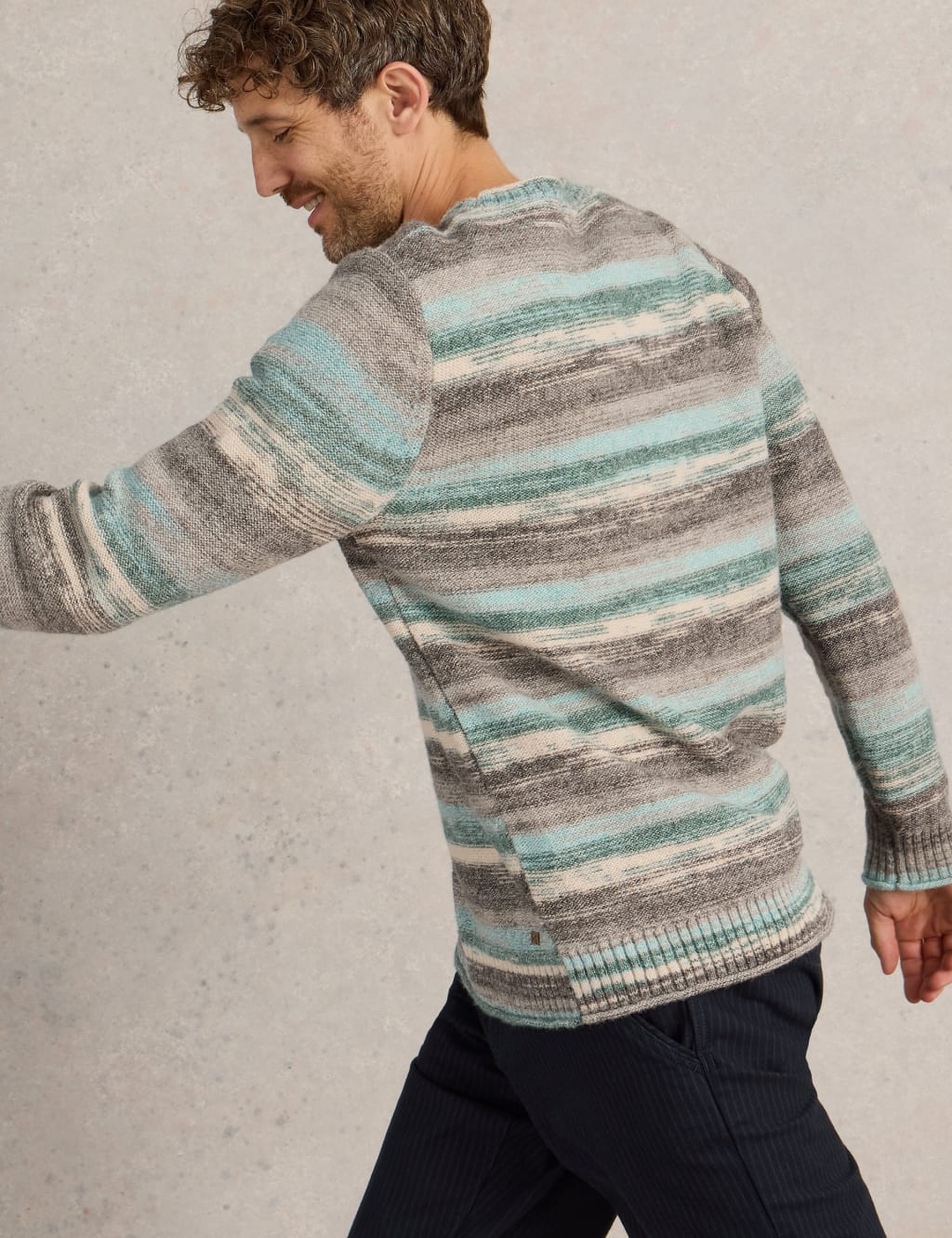 Men space dye jumper hot sale