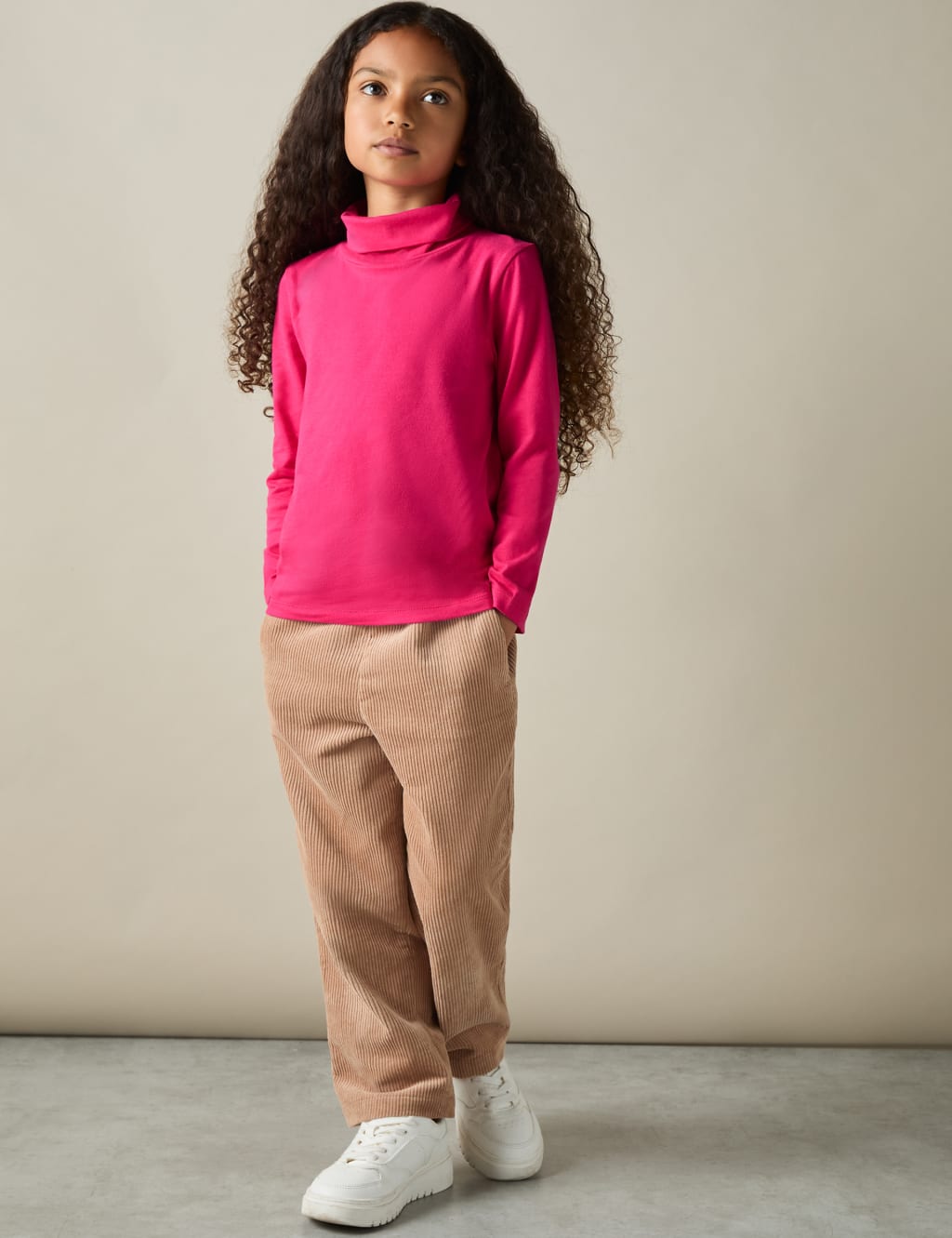 Cotton Rich Roll Neck Top (4-14 Yrs) 4 of 4