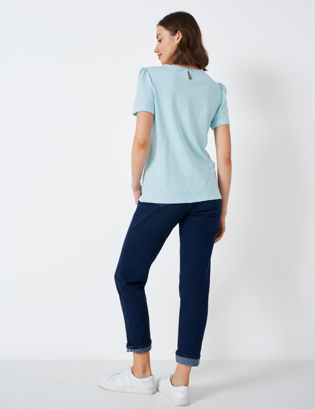 Pure Cotton Embroidered Angel Sleeve Top 4 of 5