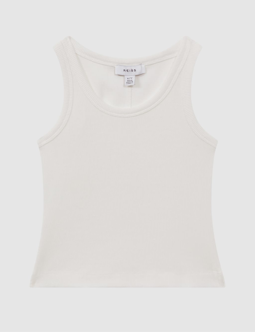 Pure Cotton Ribbed Vest (4-14 Yrs) 2 of 5