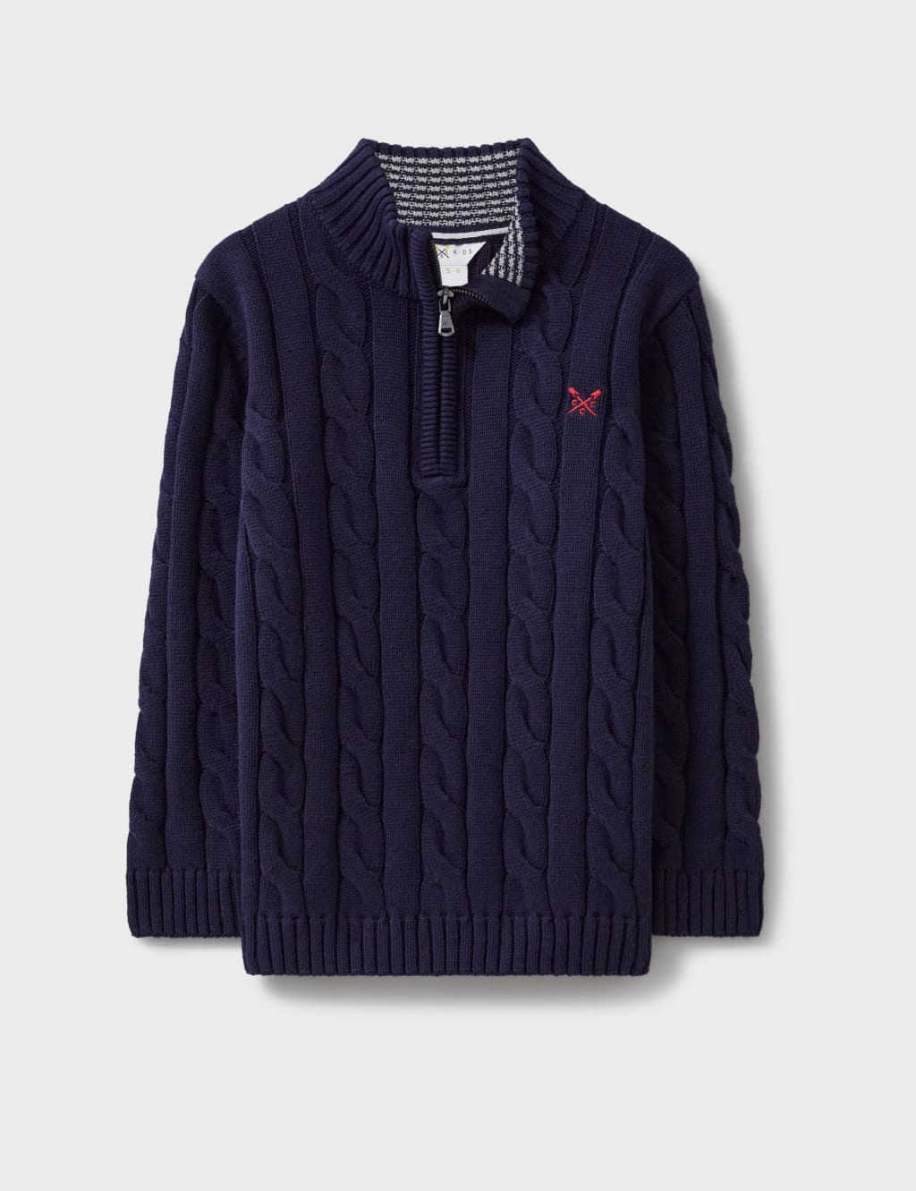 Pure Cotton Cable Knit Half Zip Jumper (3-12 Yrs) 1 of 3