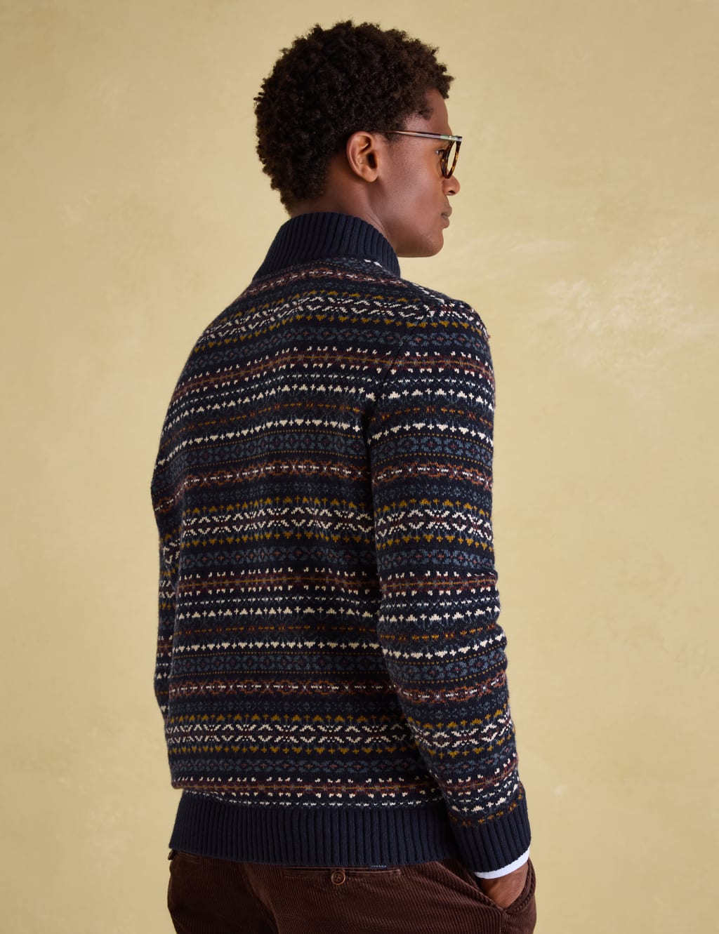 Cotton Rich Fair Isle Jumper with Merino Wool 4 of 6