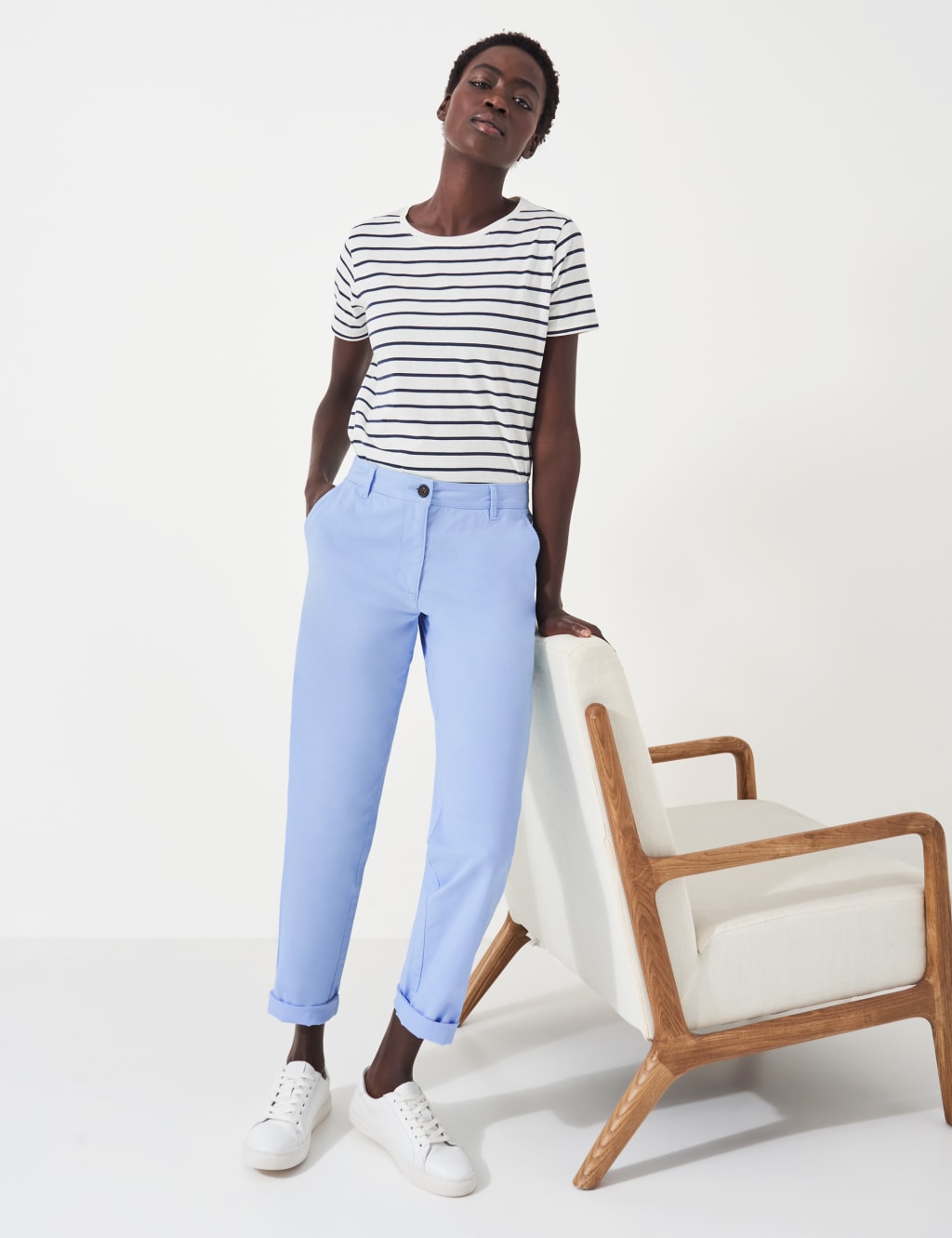 Cotton Rich Tapered Chinos 1 of 5
