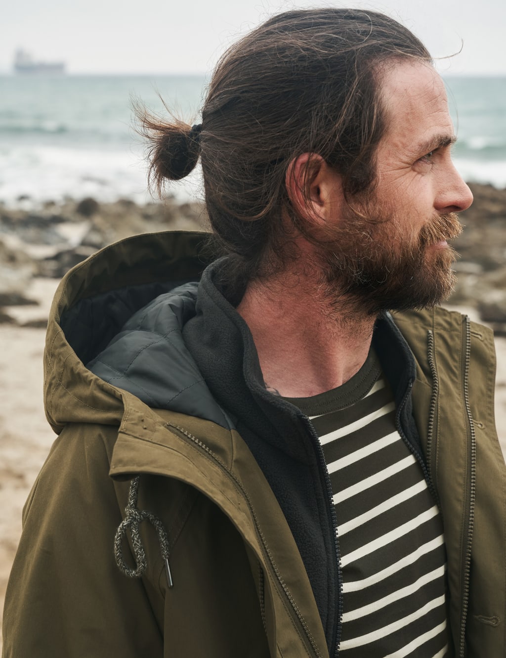 Cotton Rich Waterproof 3 in 1 Coat Seasalt Cornwall M S