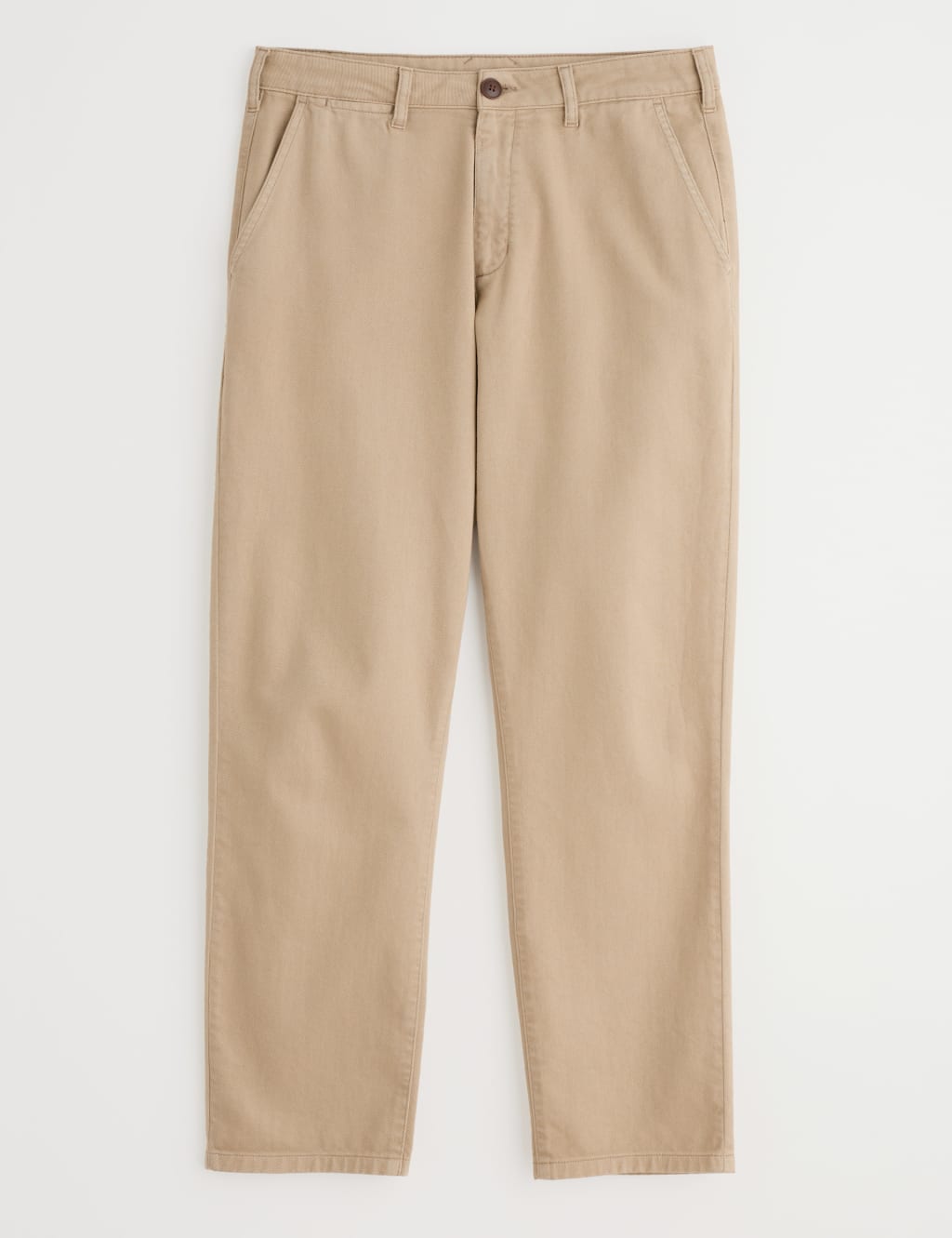 Tapered Fit Pure Cotton Flat Front Trousers 2 of 4